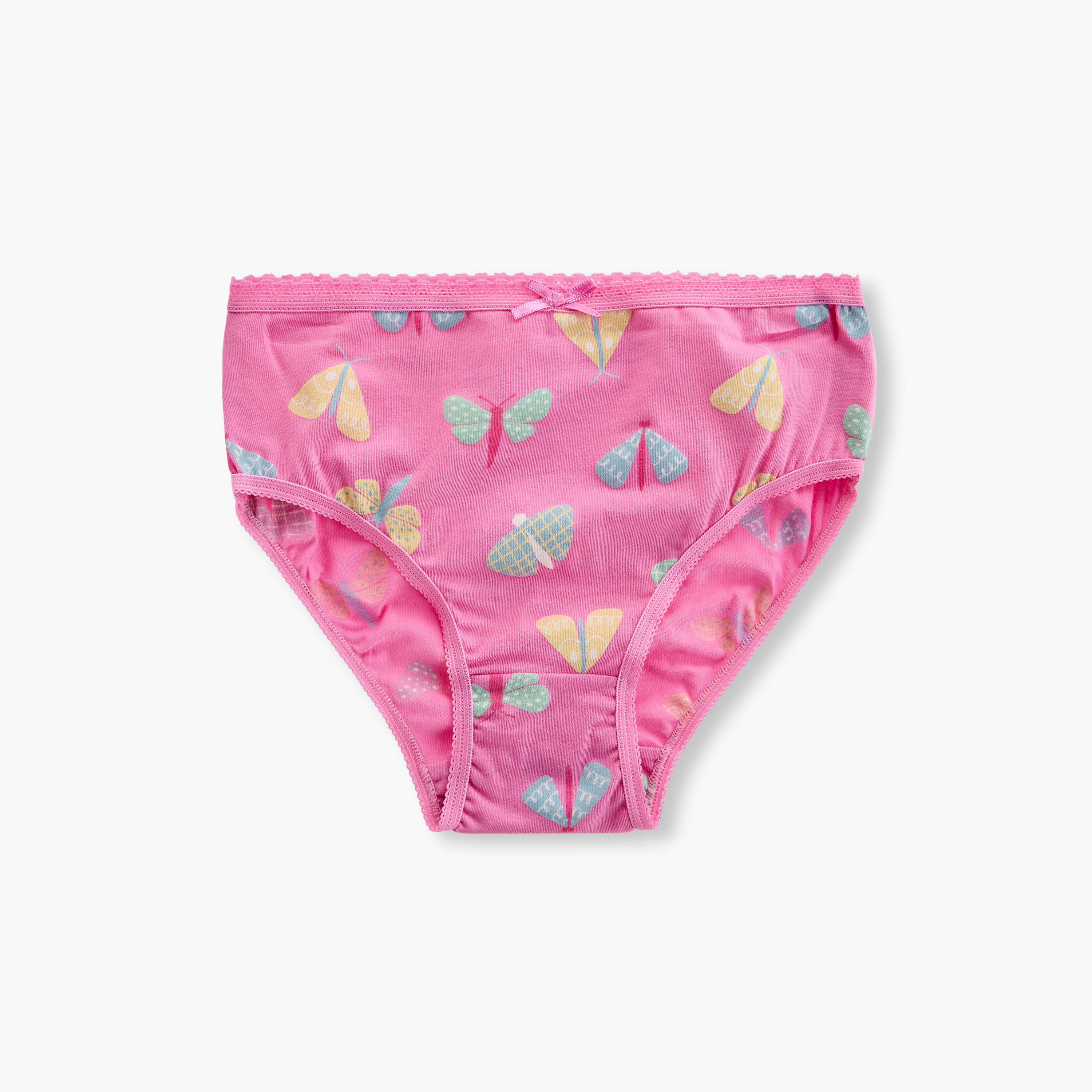 سراويل داخلية بطبعات مع خصر مطاطي من جونيورز - طقم 7 قطع-girls-clothing-innerwear-panties-image-4