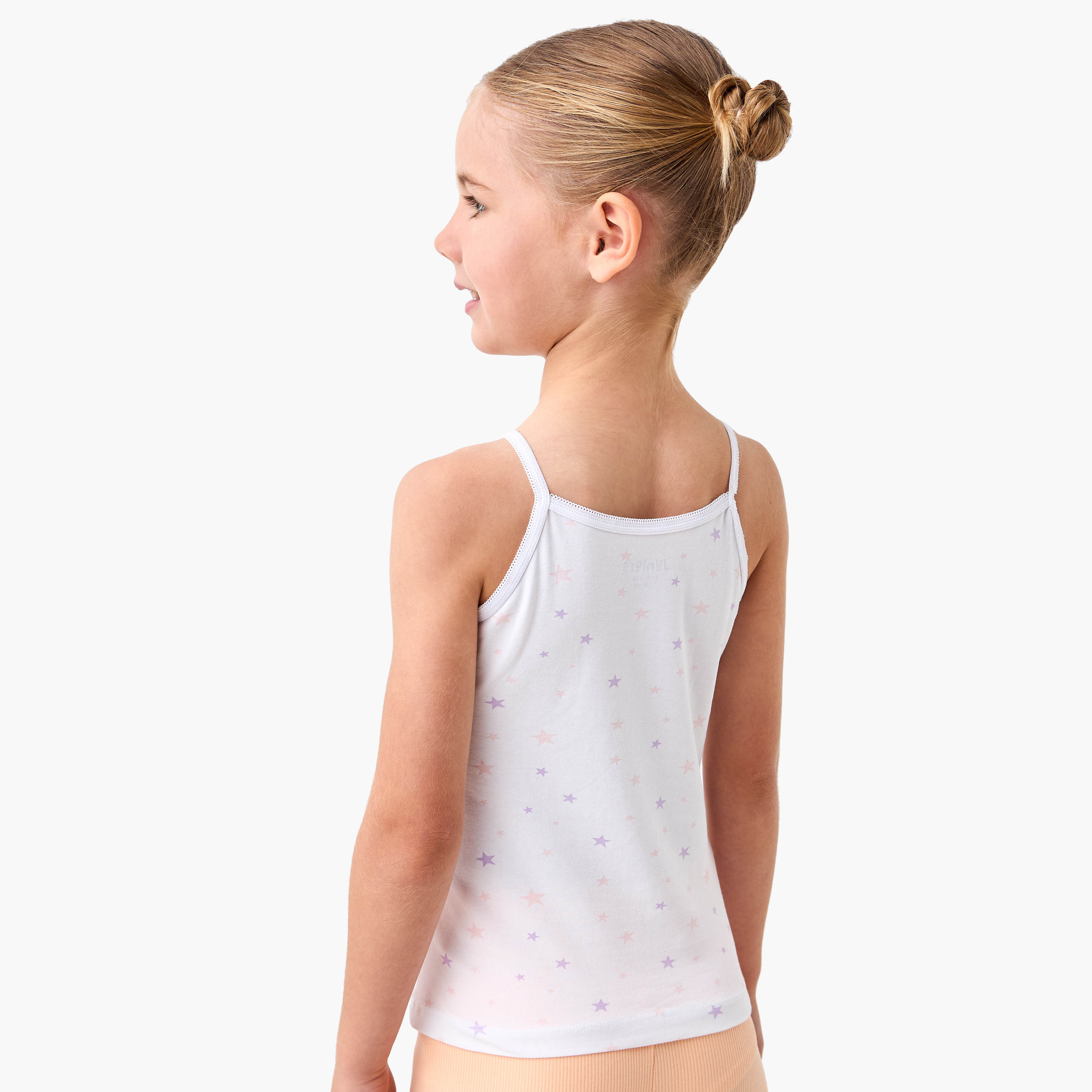 Juniors Printed Camisole with Bow Detail - Set of 3-girls-clothing-innerwear-vests-image-5