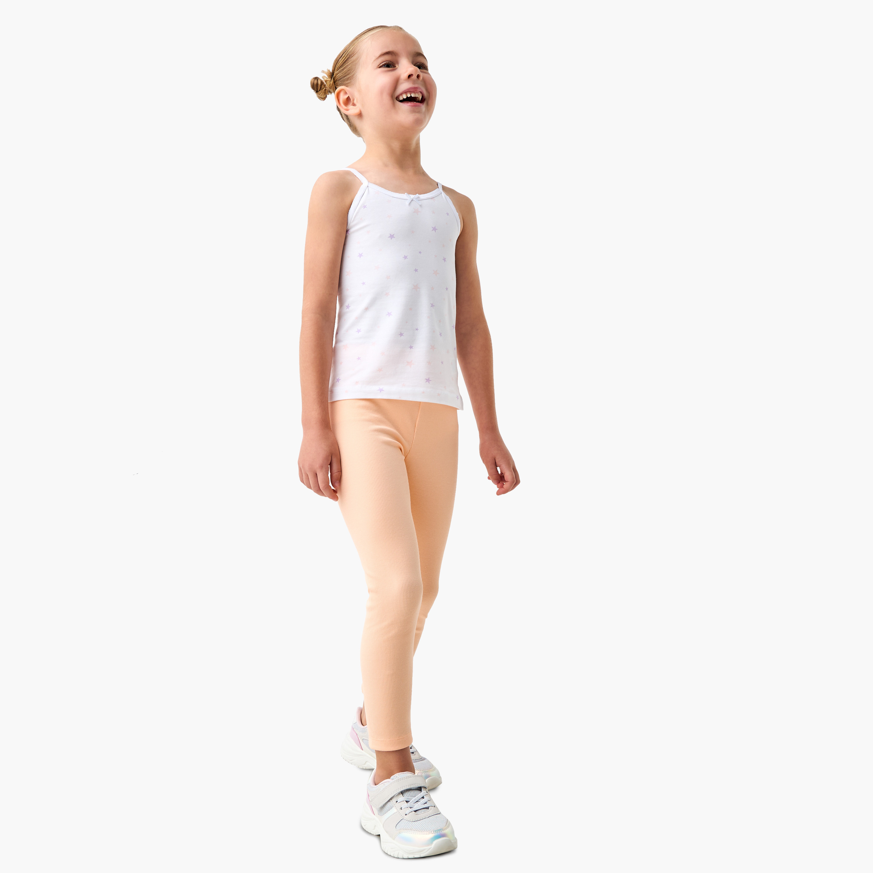 Juniors Printed Camisole with Bow Detail - Set of 3-girls-clothing-innerwear-vests-image-8