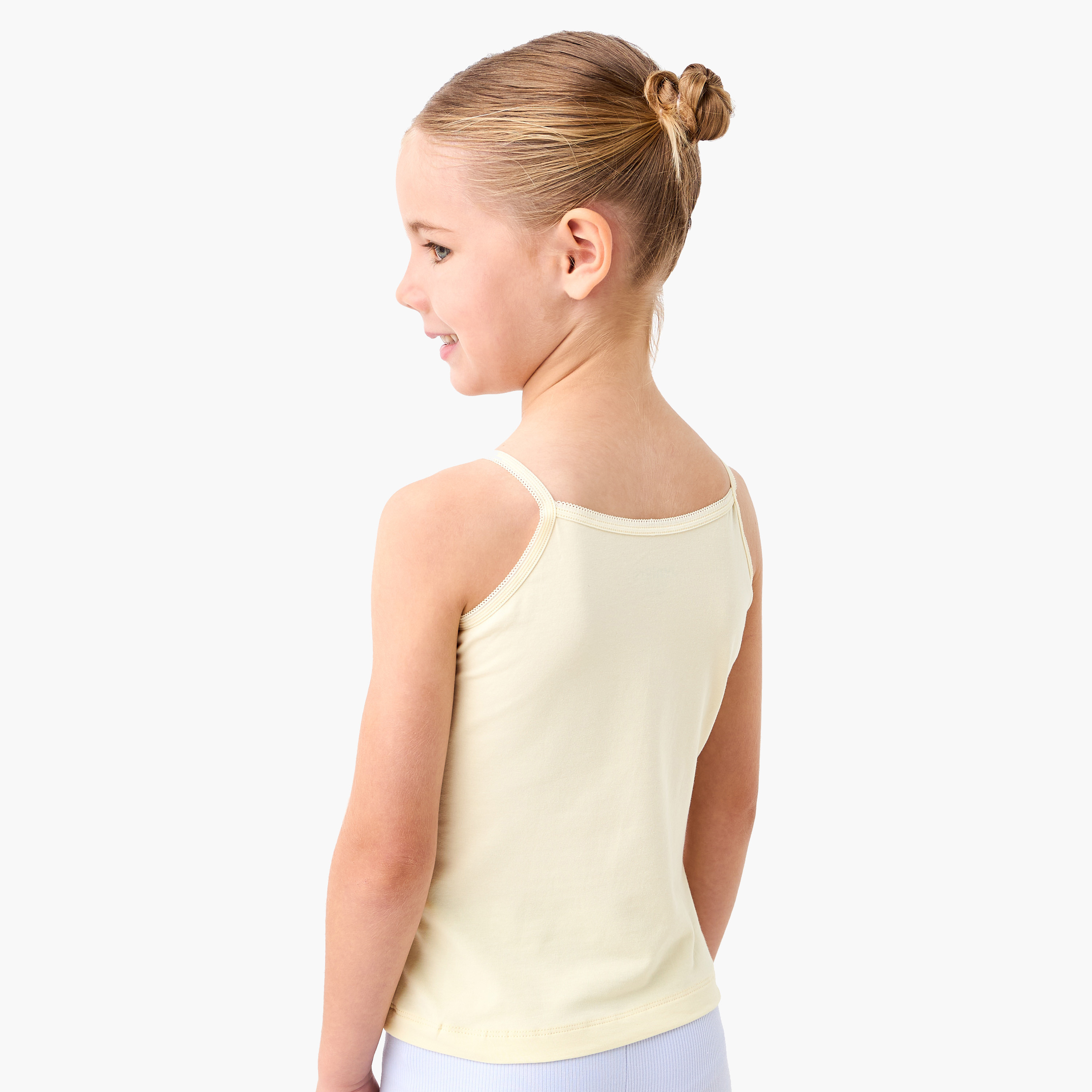 Juniors Unicorn Print Camisole with Bow Detail - Set of 3-girls-clothing-innerwear-vests-image-3