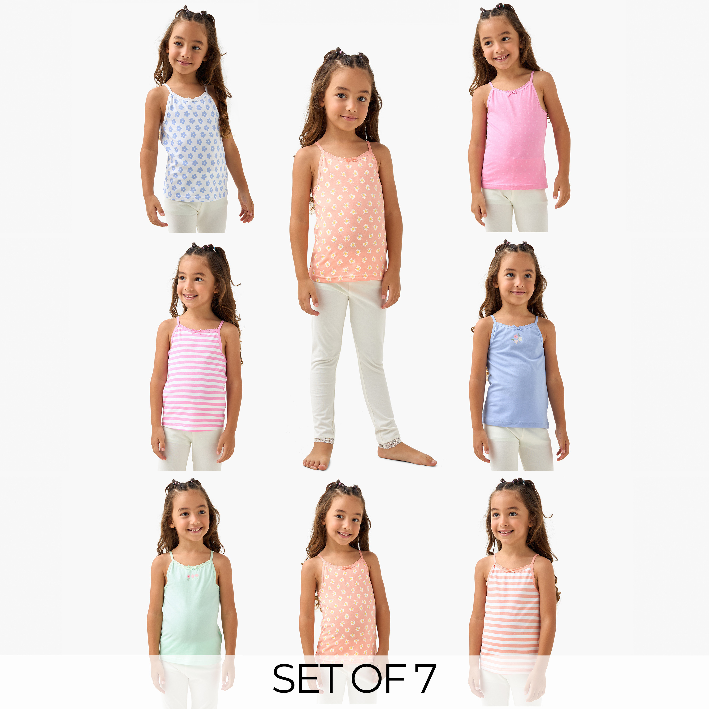 Juniors Printed Camisole - Set of 6-girls-clothing-innerwear-vests-image-1