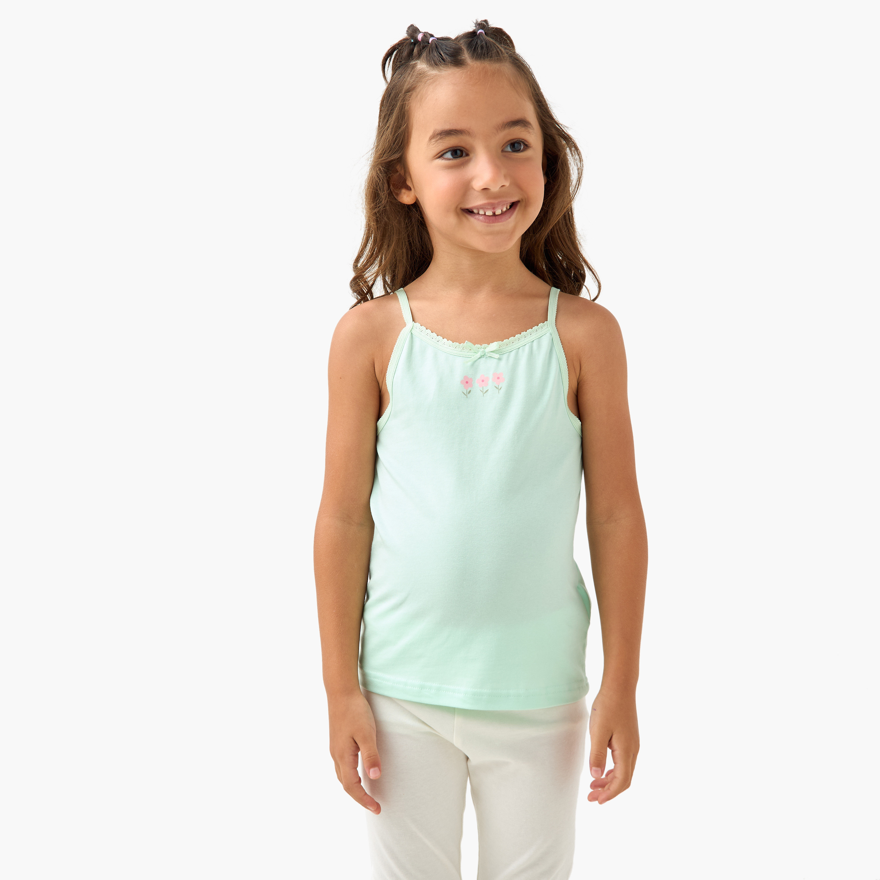 Juniors Printed Camisole - Set of 6-girls-clothing-innerwear-vests-image-2