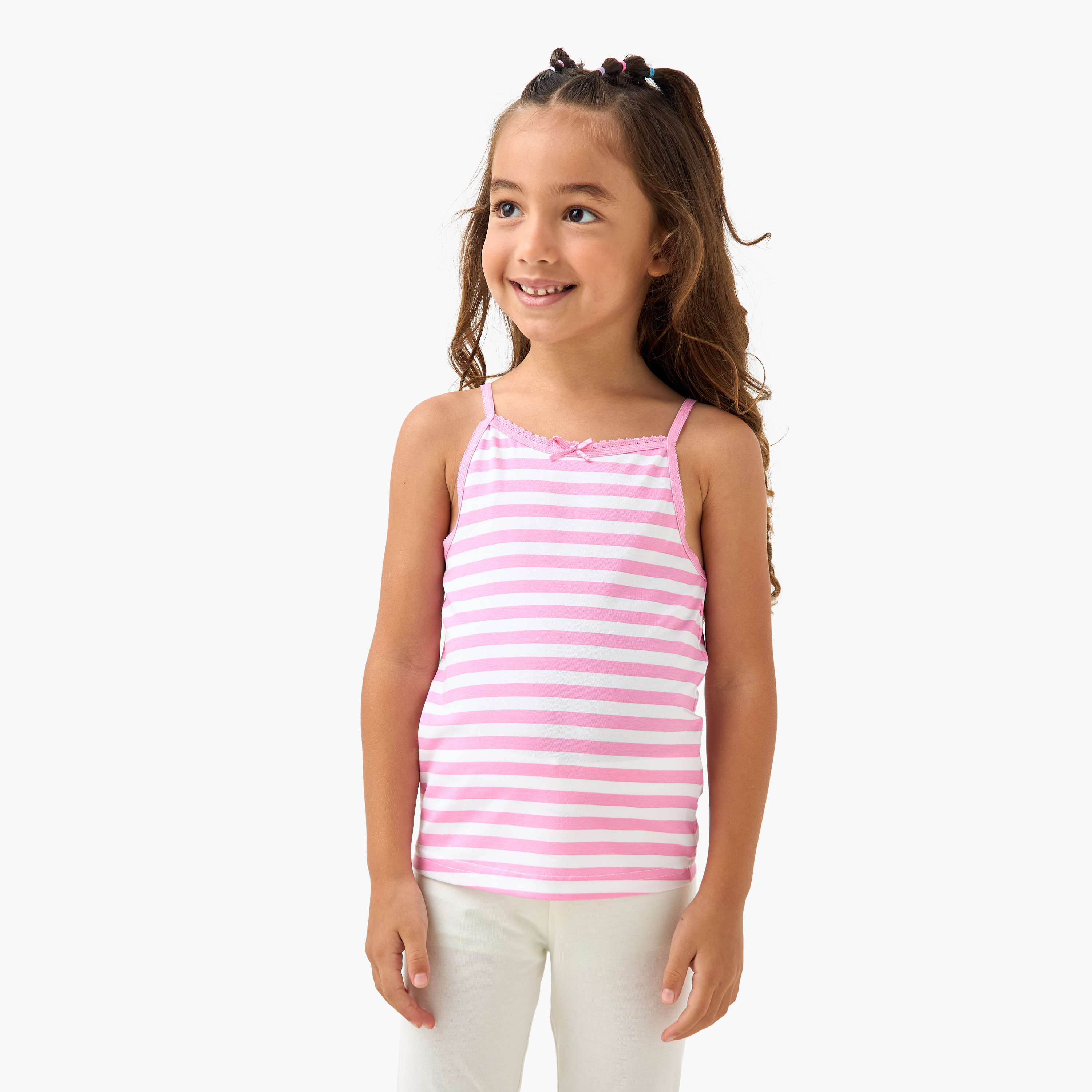 Juniors Printed Camisole - Set of 6-girls-clothing-innerwear-vests-image-3