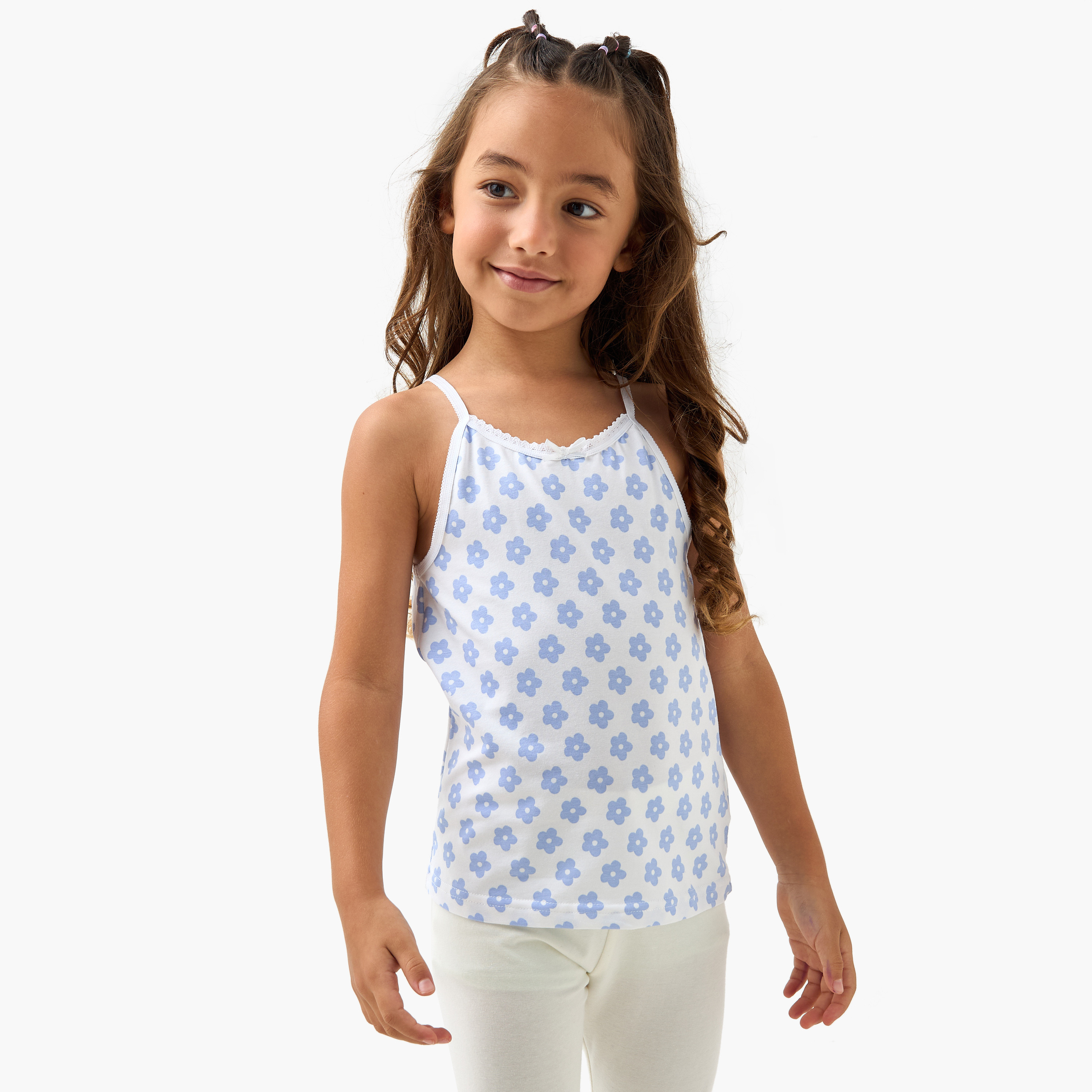 Juniors Printed Camisole - Set of 6-girls-clothing-innerwear-vests-image-4
