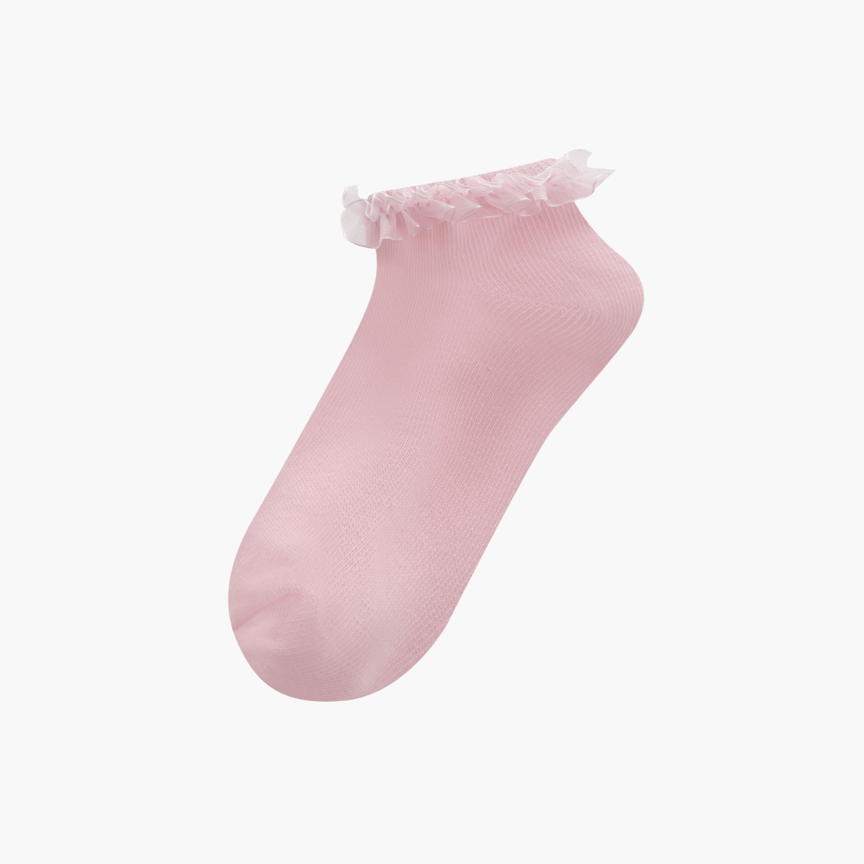 Juniors Frill Detail Ankle Length Socks - Set of 3-girls-accessories-socks-image-2