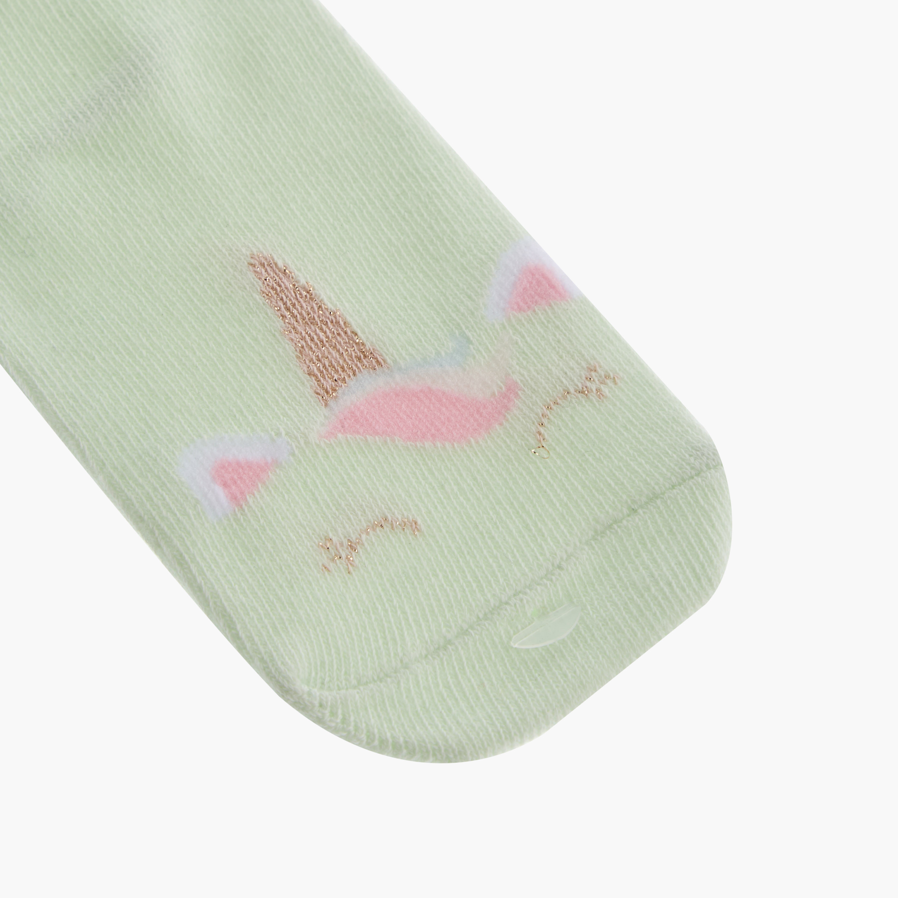 Juniors Printed Ankle Length Socks - Set of 3-baby-girls-accessories-socks-image-3