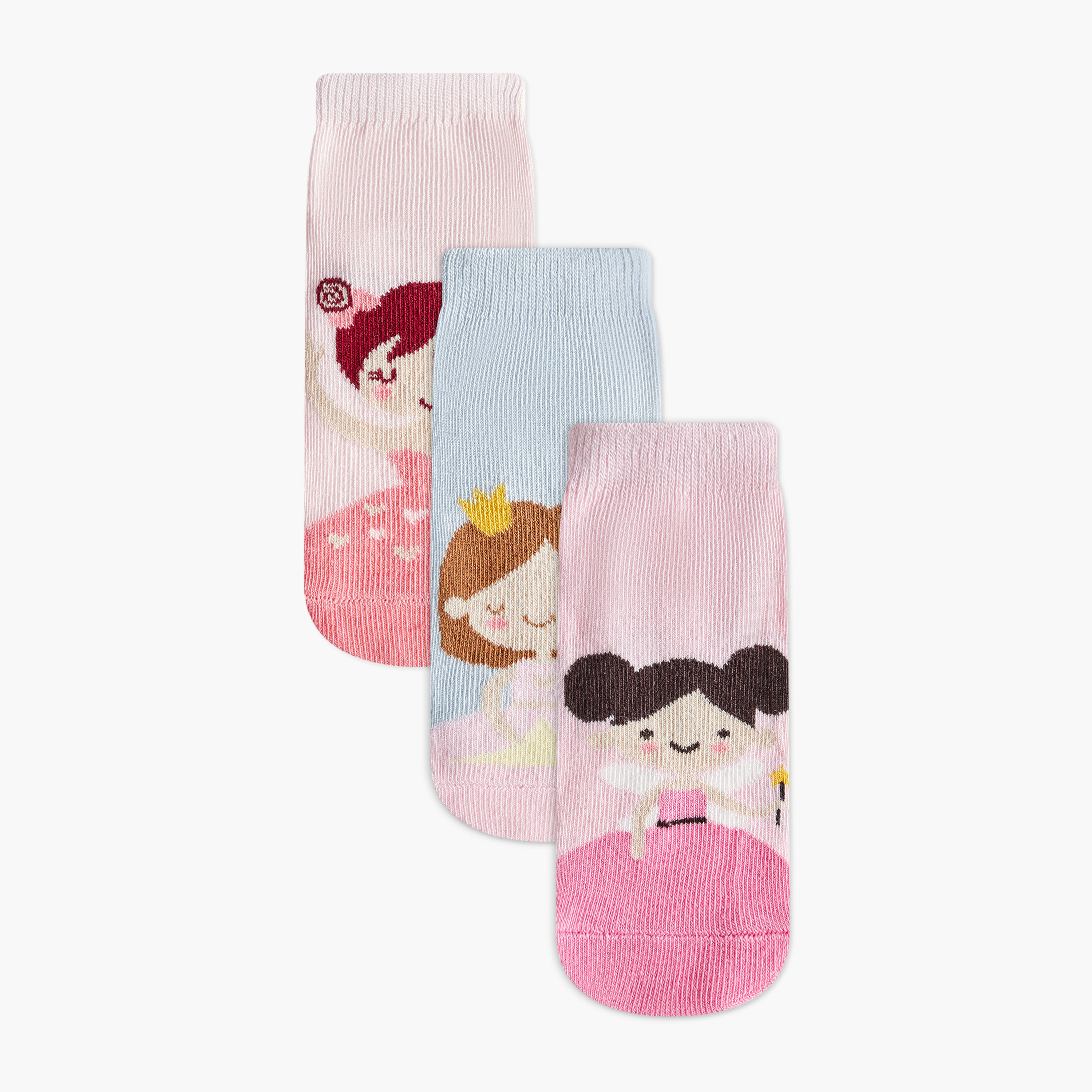 Juniors Doll Print Ankle Length Socks-baby-girls-accessories-socks-image-1