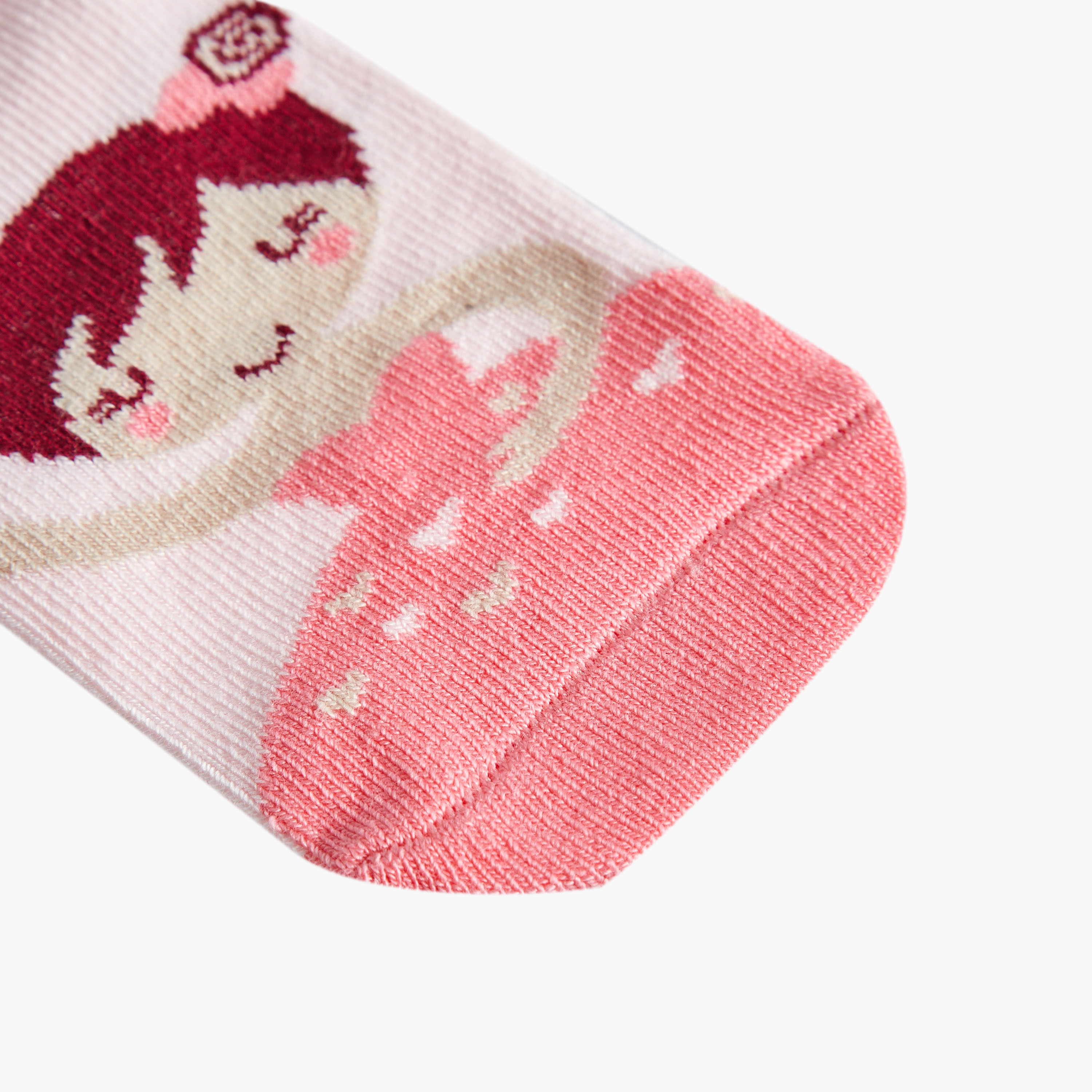 Juniors Doll Print Ankle Length Socks-baby-girls-accessories-socks-image-3