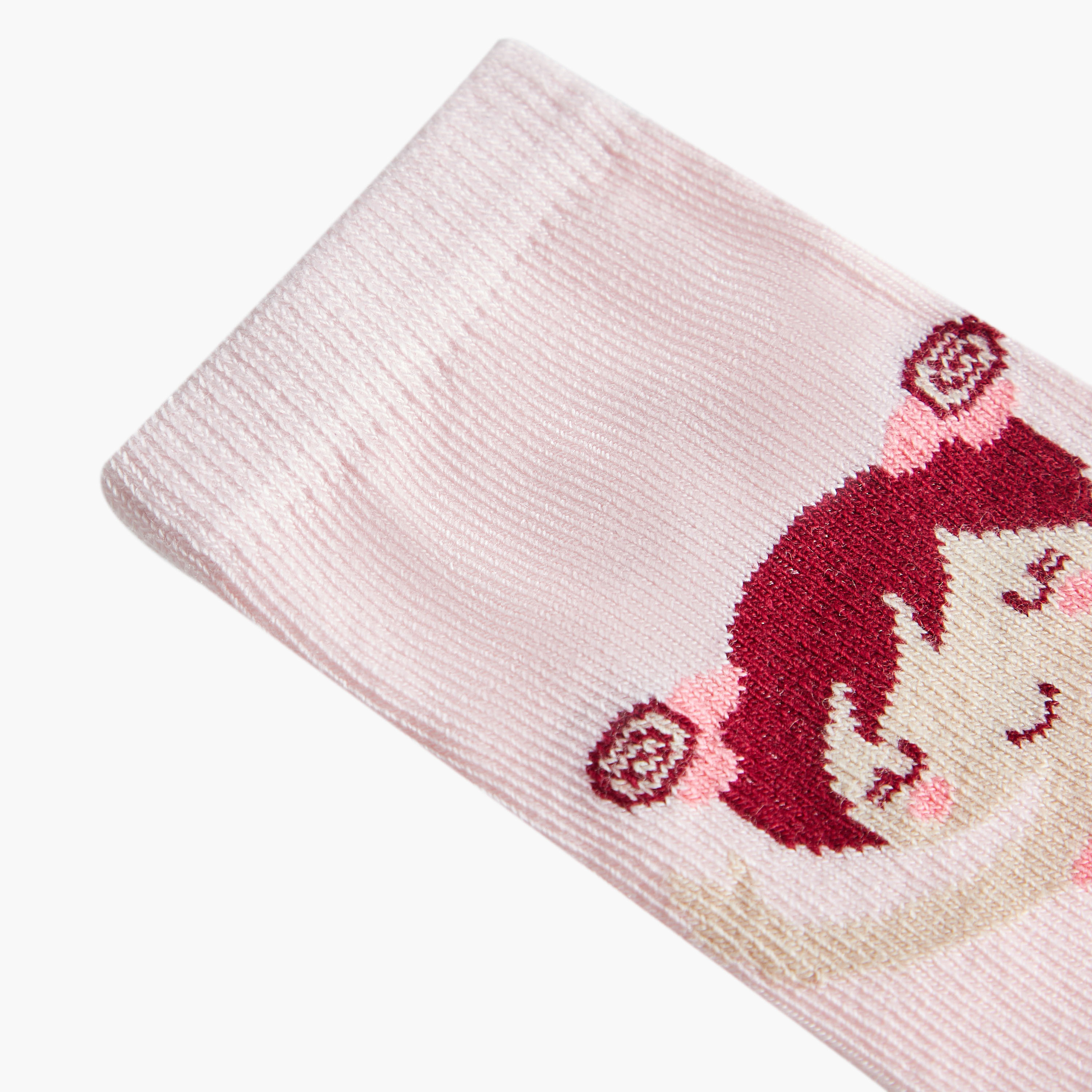 Juniors Doll Print Ankle Length Socks-baby-girls-accessories-socks-image-5