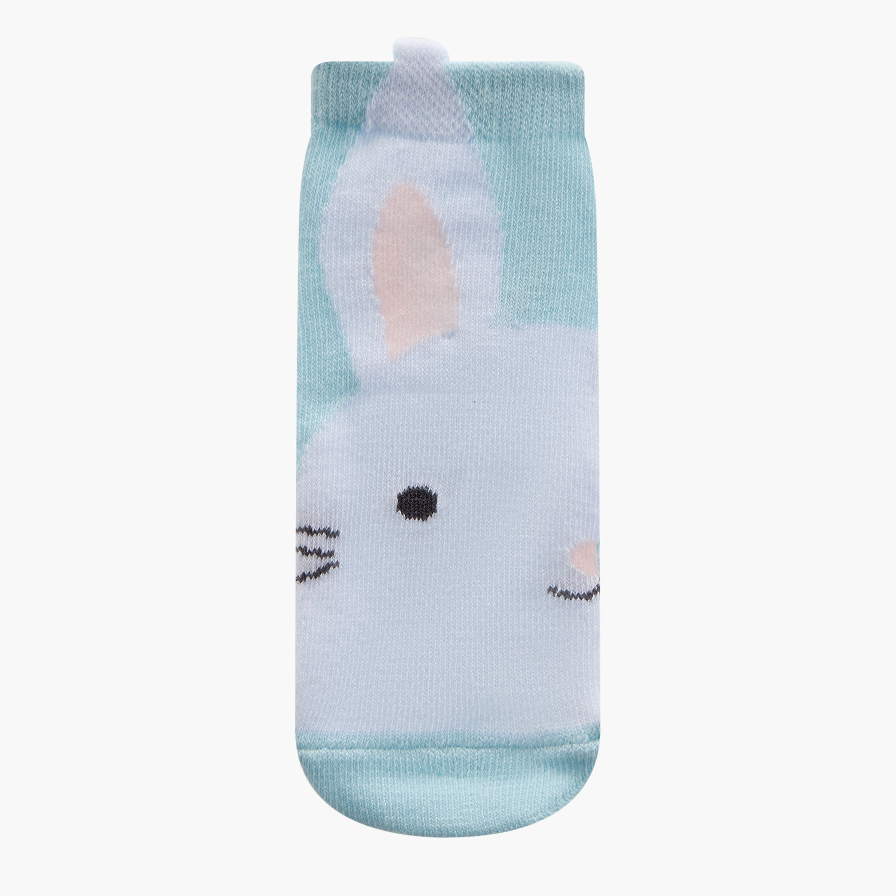 Juniors Printed Ankle Length Socks - Set of 3-baby-girls-accessories-socks-image-2