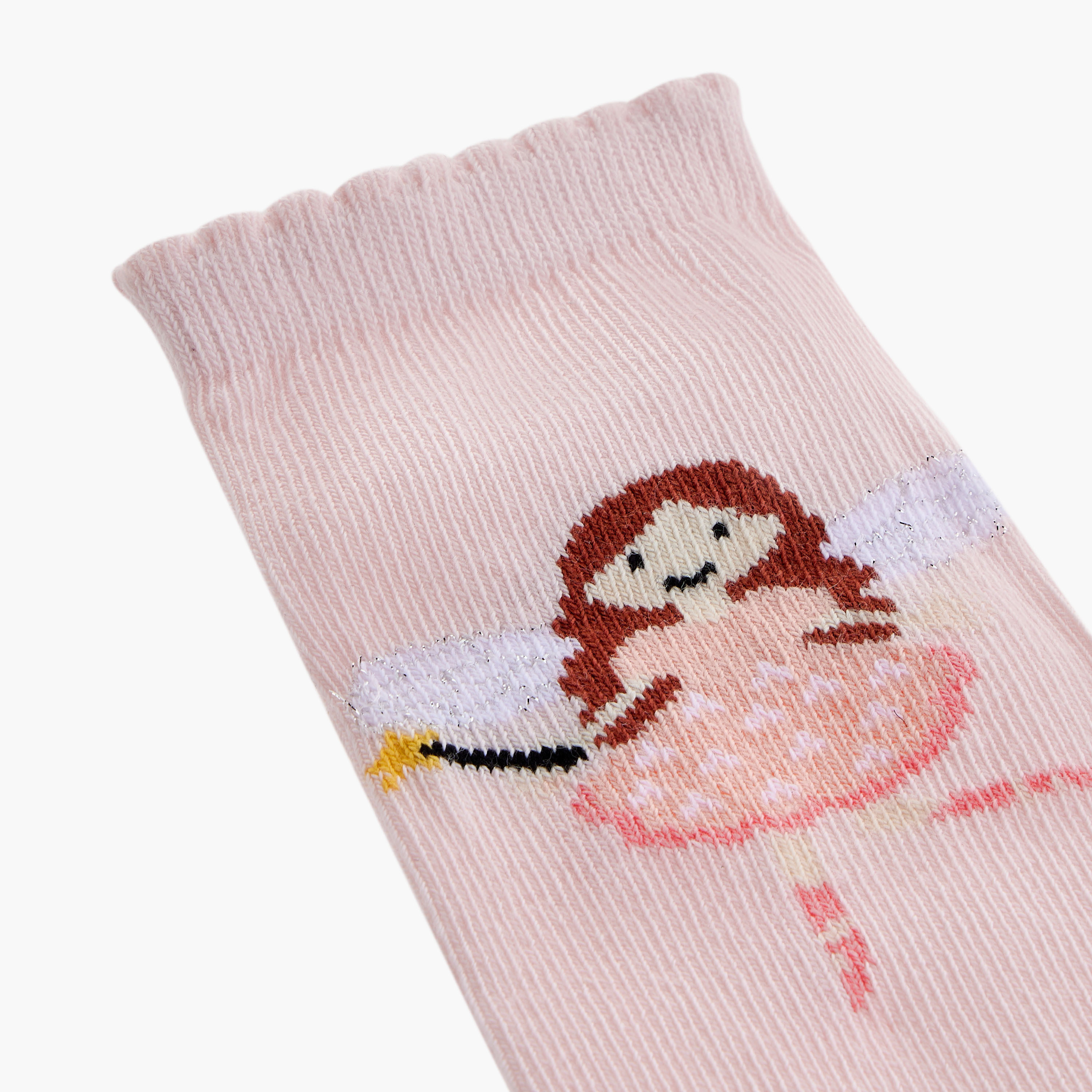 Juniors Printed Ankle Length Socks - Set of 3-baby-girls-accessories-socks-image-4