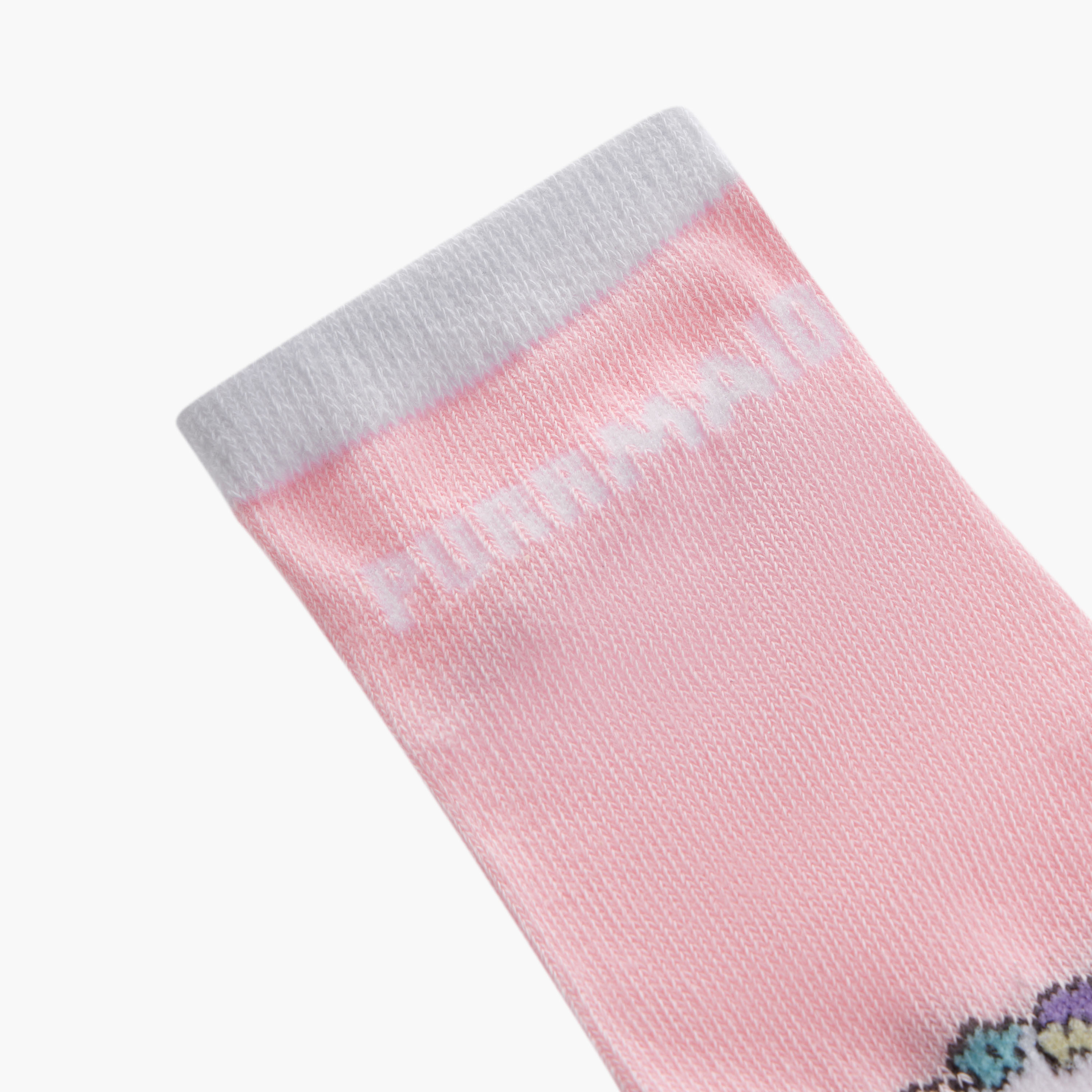 طقم جوارب بطول الكاحل 3 قطع بطبعات من جونيورز-baby-girls-accessories-socks-image-5