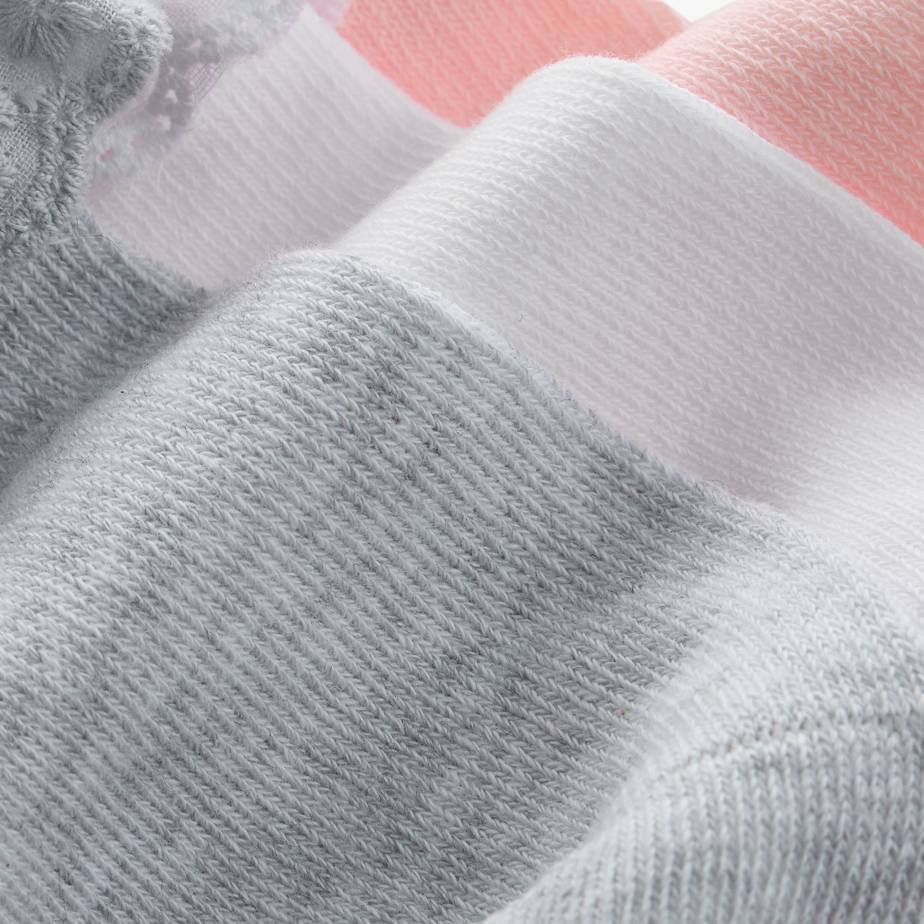 Juniors Lace Trim Ankle Length Socks - Set of 3-girls-accessories-socks-image-4