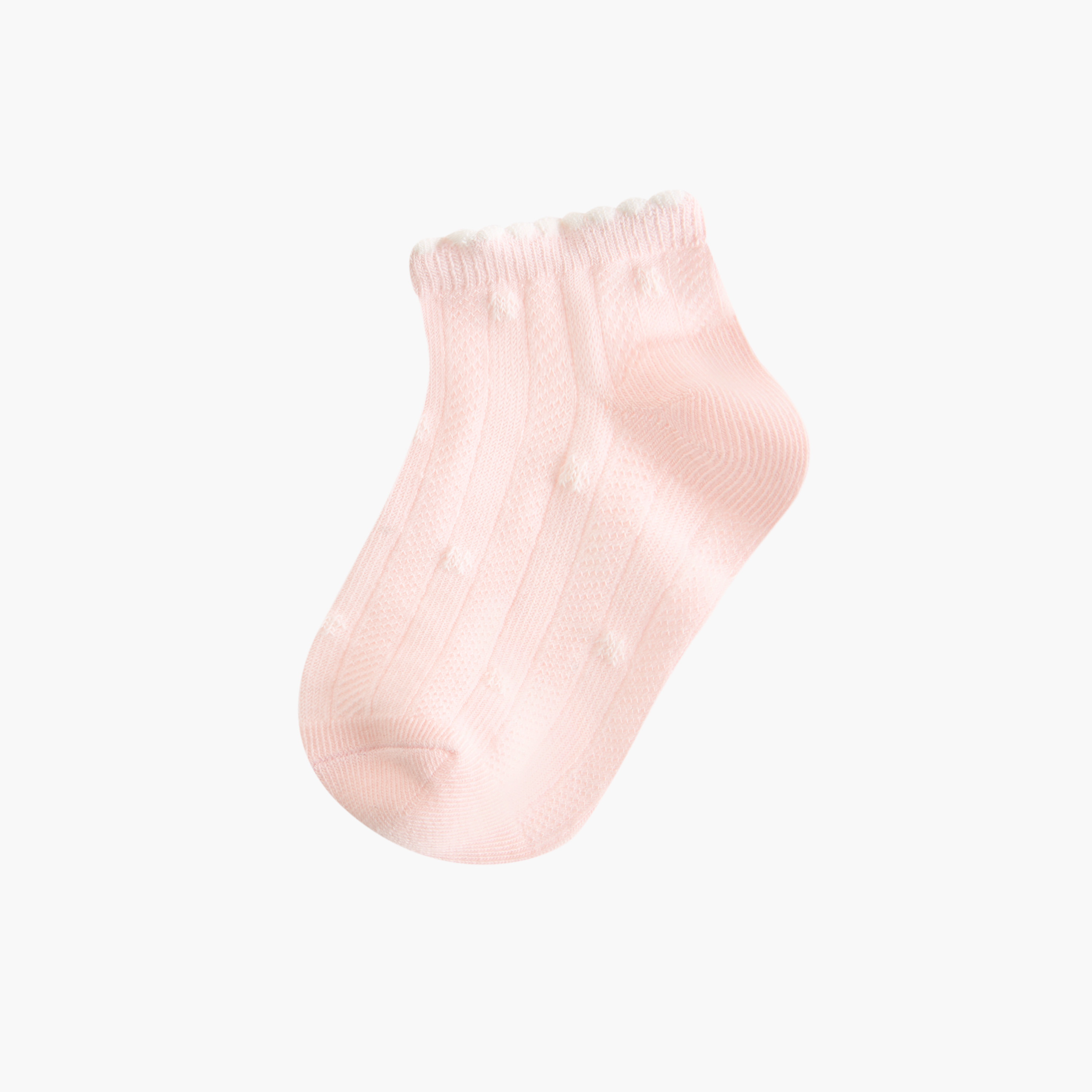 Juniors Textured Ankle Length Socks - Set of 7-baby-girls-accessories-socks-image-2