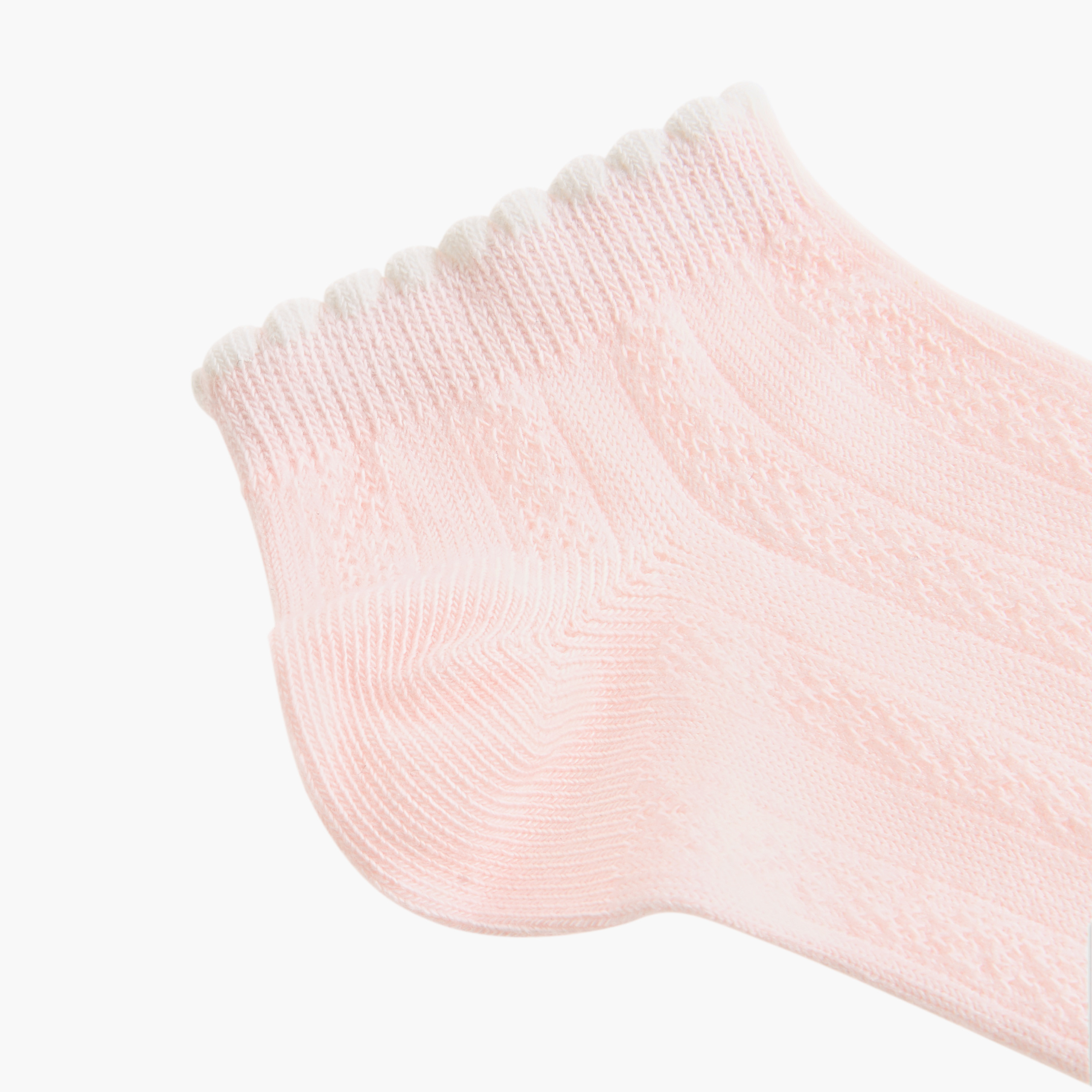 Juniors Textured Ankle Length Socks - Set of 7-baby-girls-accessories-socks-image-3