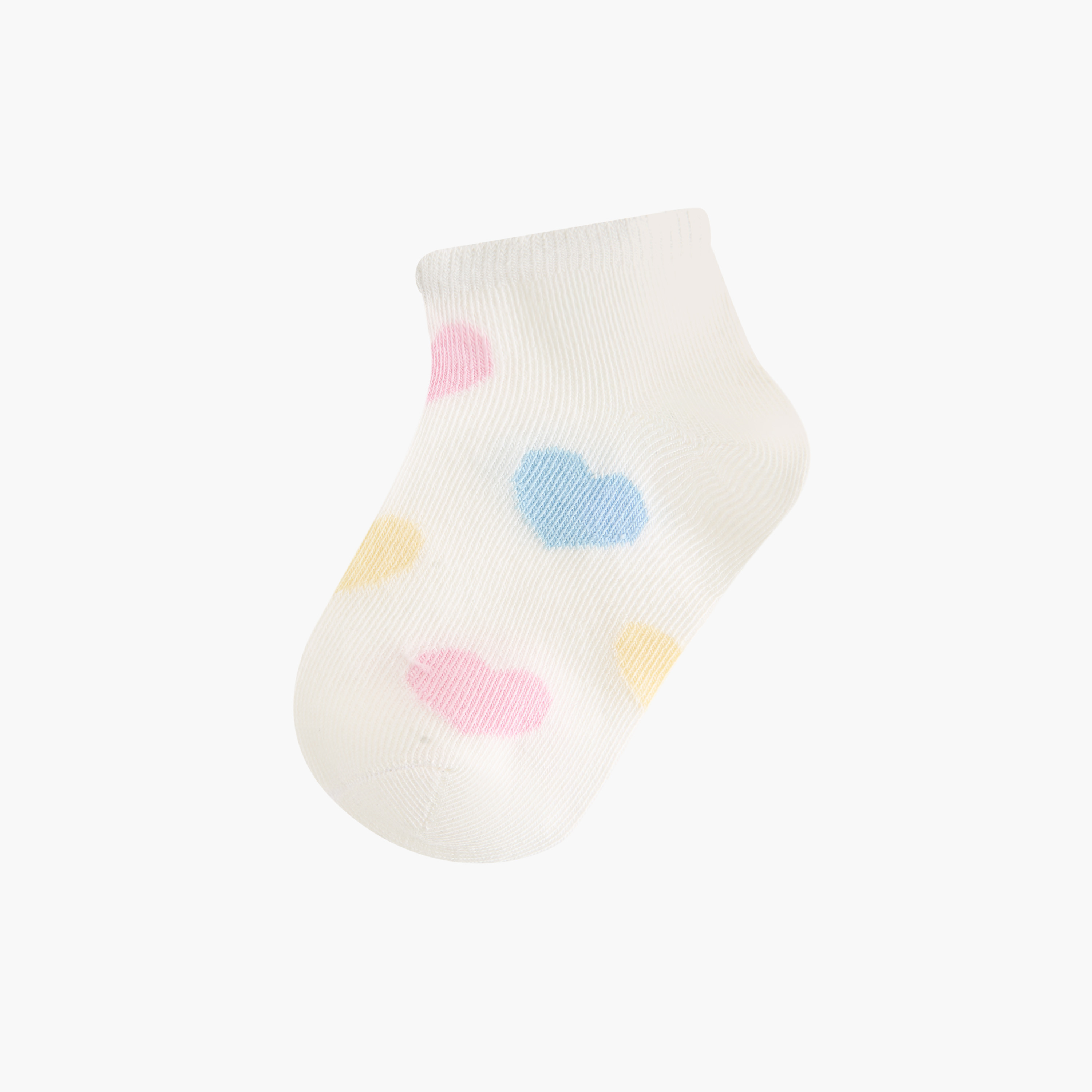 Juniors Textured Ankle Length Socks - Set of 7-baby-girls-accessories-socks-image-2