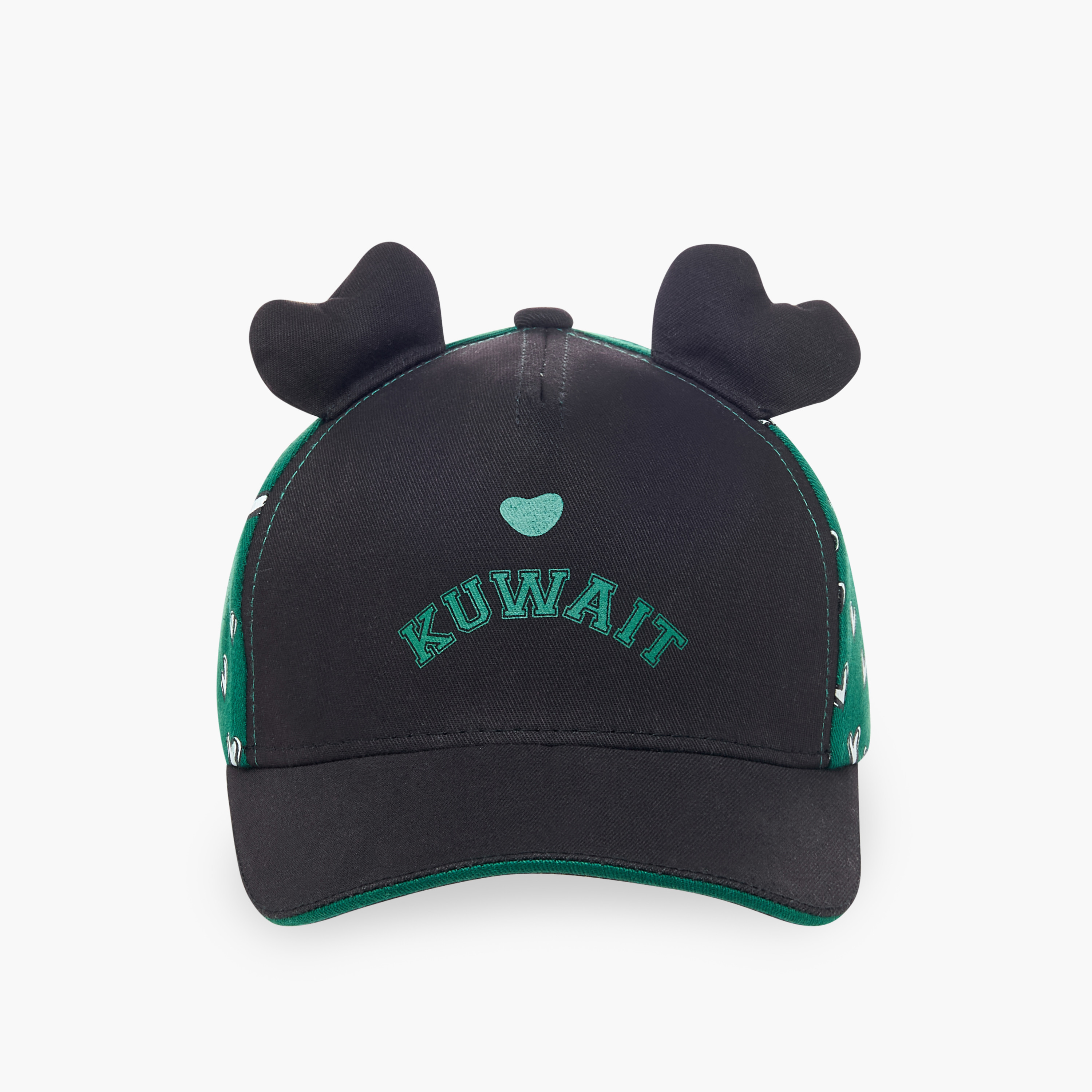 Juniors Kuwait National Day Print Cap with Hook and Loop Closure-girls-accessories-caps-image-1