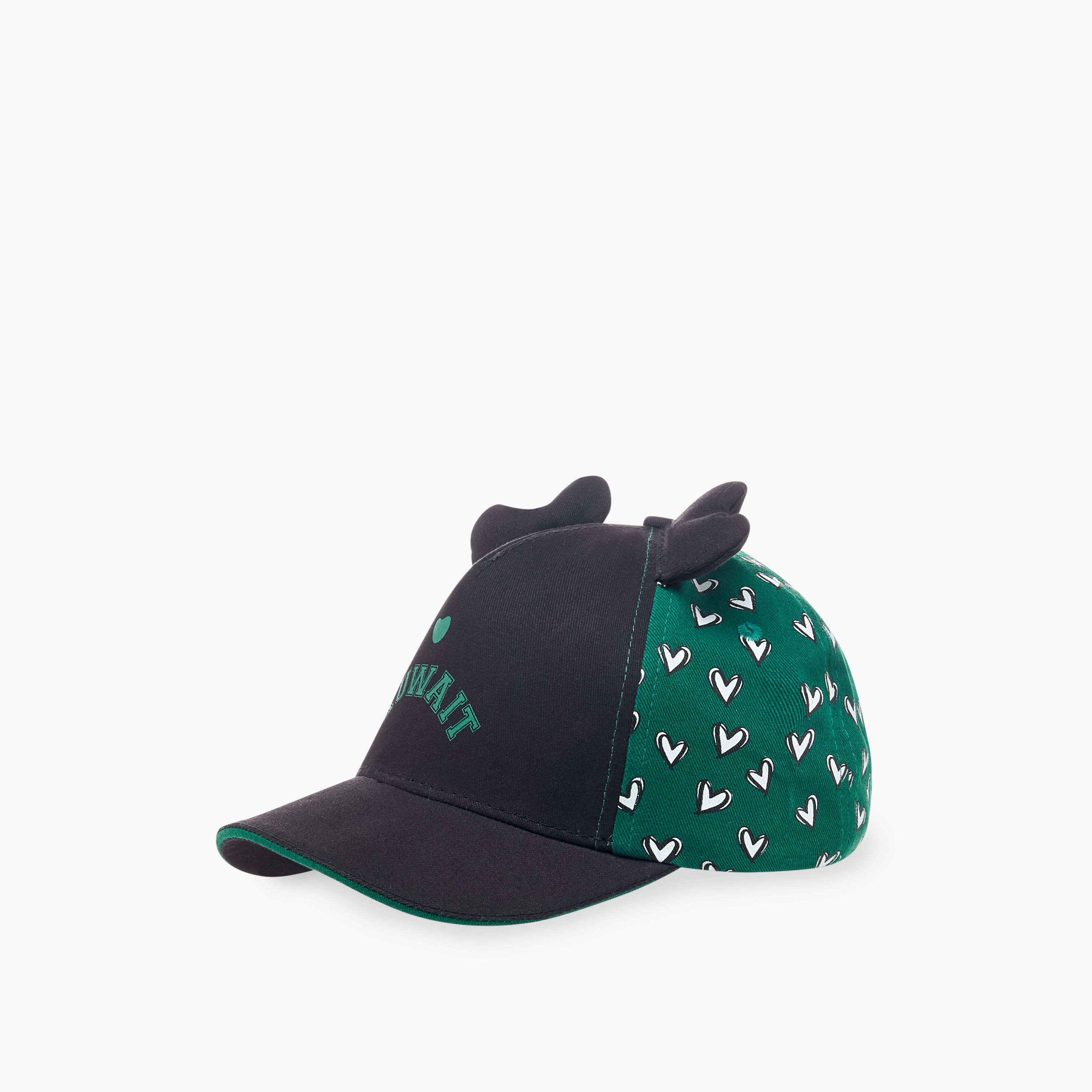 Juniors Kuwait National Day Print Cap with Hook and Loop Closure-girls-accessories-caps-image-2