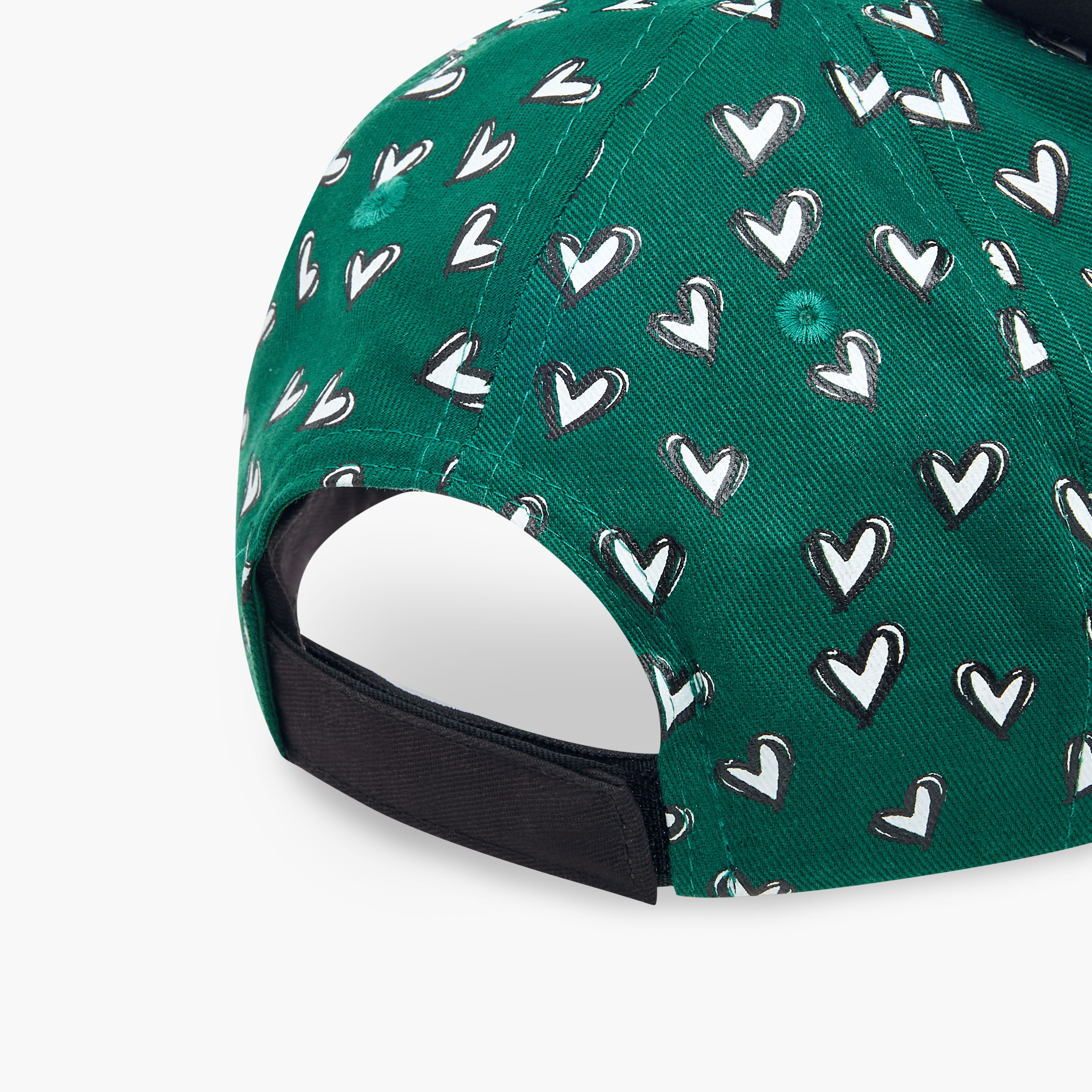 Juniors Kuwait National Day Print Cap with Hook and Loop Closure-girls-accessories-caps-image-6