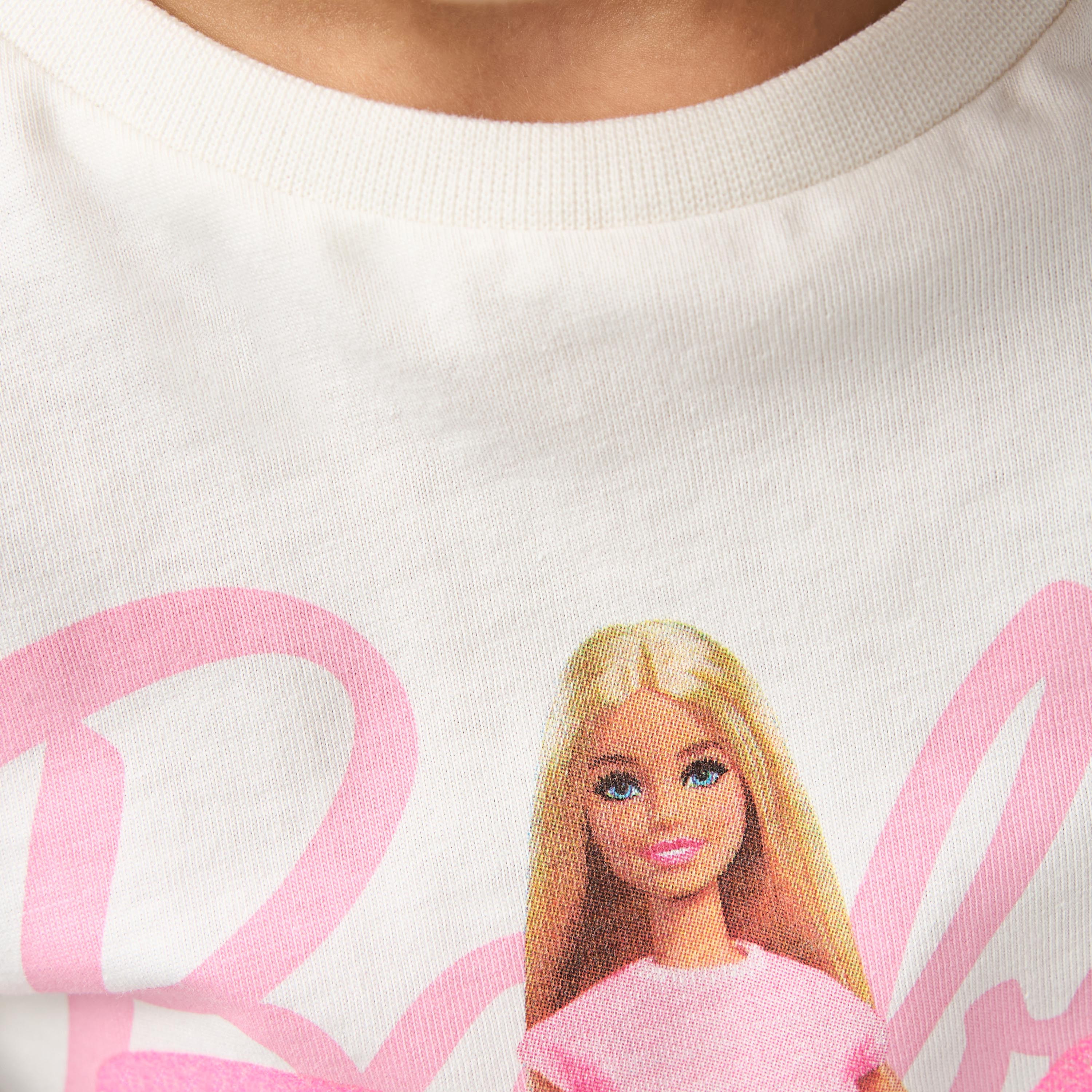 Barbie Print T-shirt and Pyjama Set-baby-girls-clothing-nightwear-pyjamasets-image-6