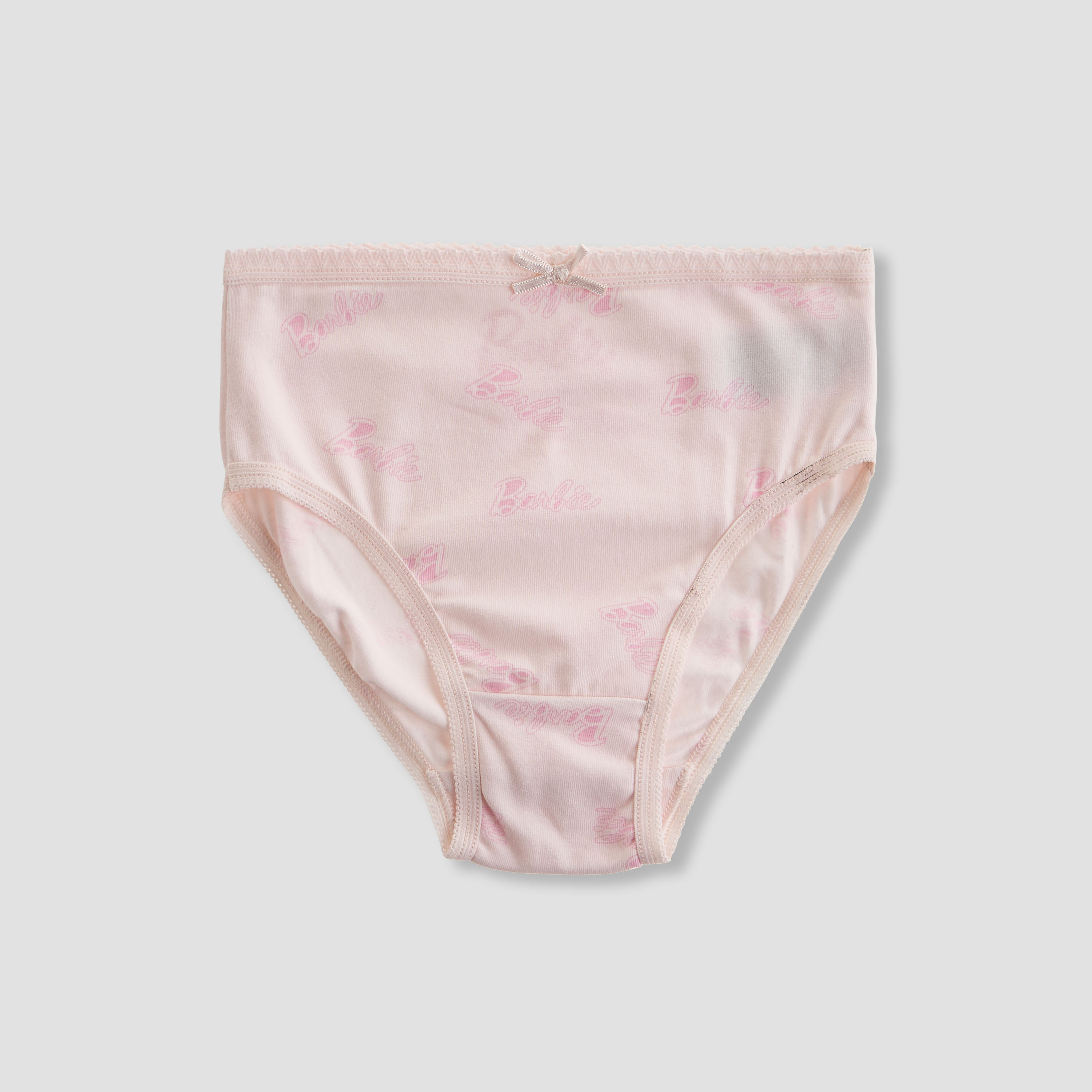 Pack of 3 Cotton Briefs with Barbie Print-baby-girls-clothing-innerwear-image-3
