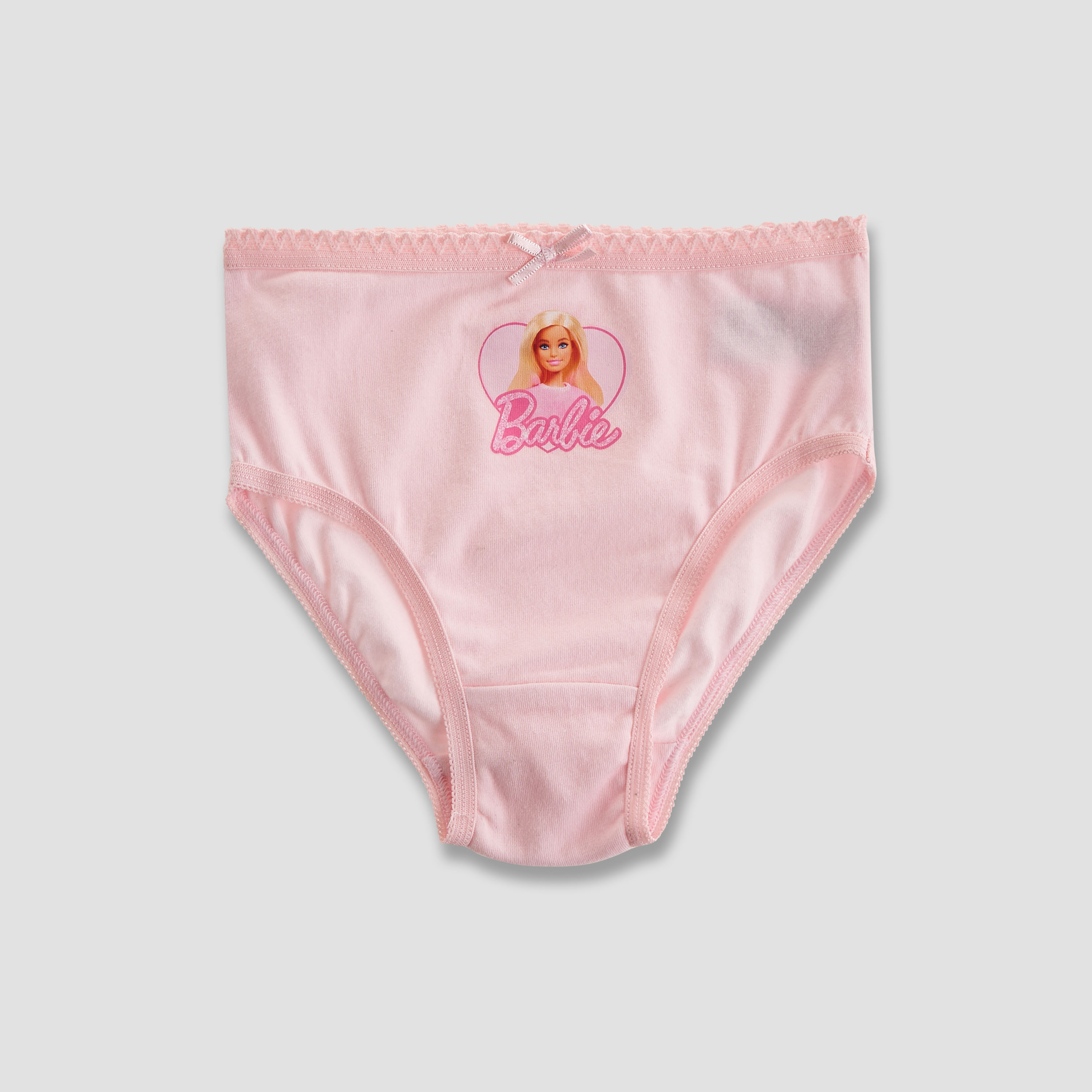 Pack of 3 Cotton Briefs with Barbie Print-baby-girls-clothing-innerwear-image-4