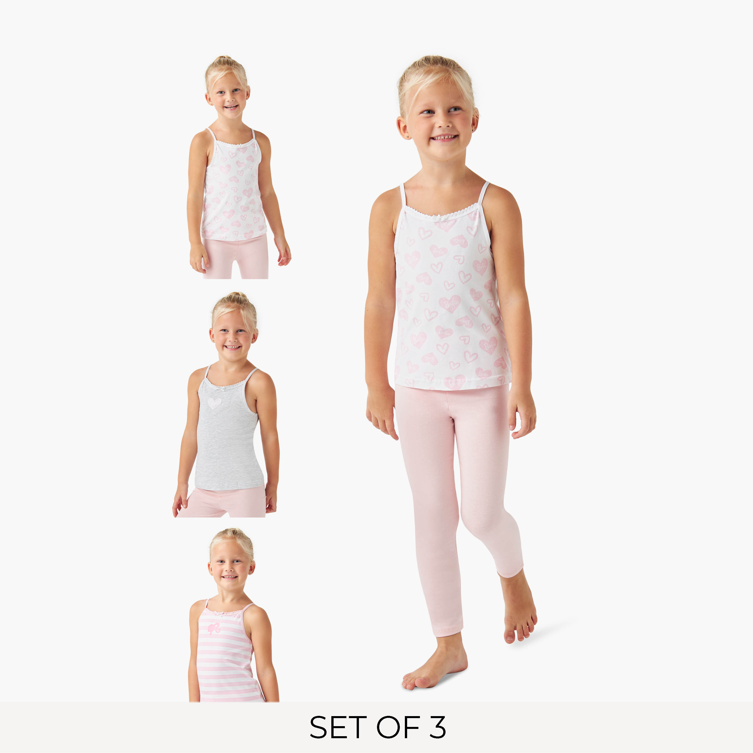 طقم فيستات بزينة فيونكة وطبعات عدد 3-girls-clothing-innerwear-vests-image-1