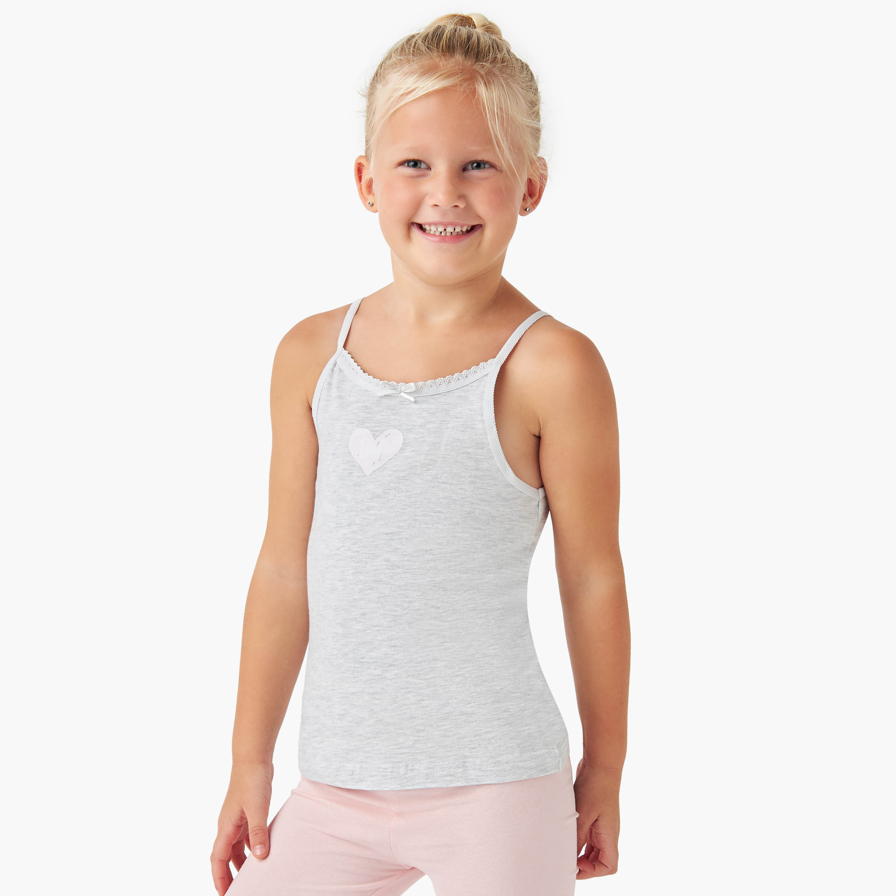 طقم فيستات بزينة فيونكة وطبعات عدد 3-girls-clothing-innerwear-vests-image-3