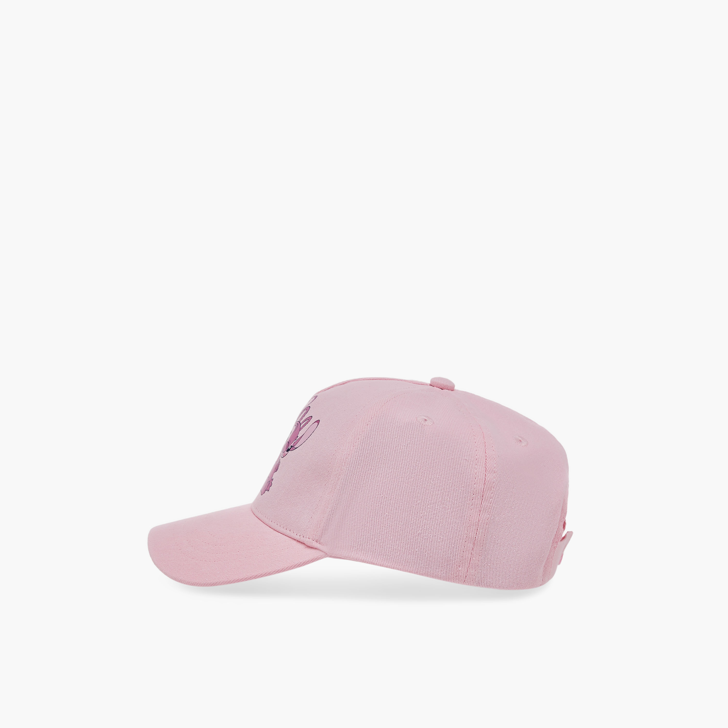 Disney Angel and Stitch Print Cap with Hook and Loop Closure-baby-girls-accessories-caps-image-3