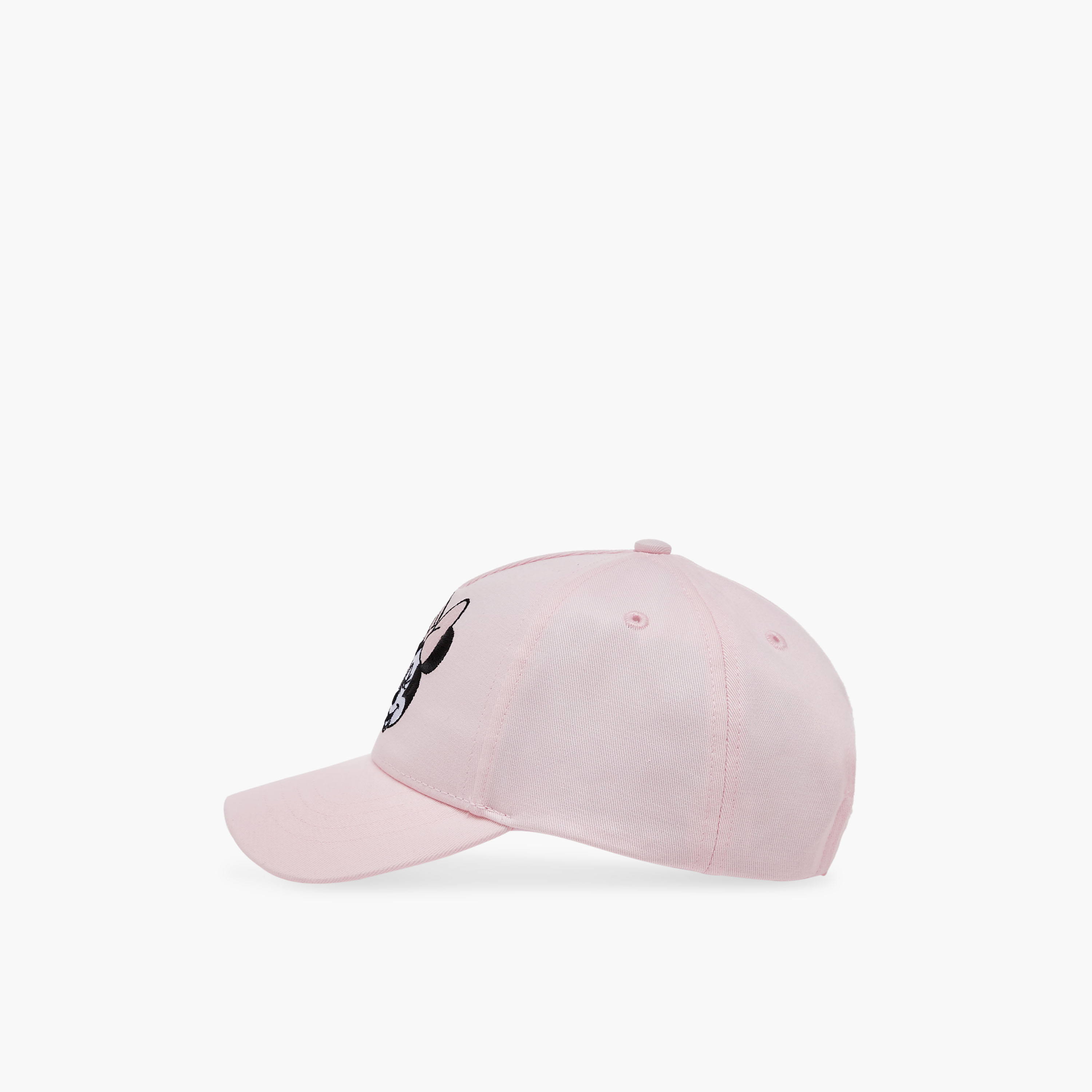 Disney Minnie Mouse Embroidered Cap with Hook and Loop Strap Closure-baby-girls-accessories-caps-image-3