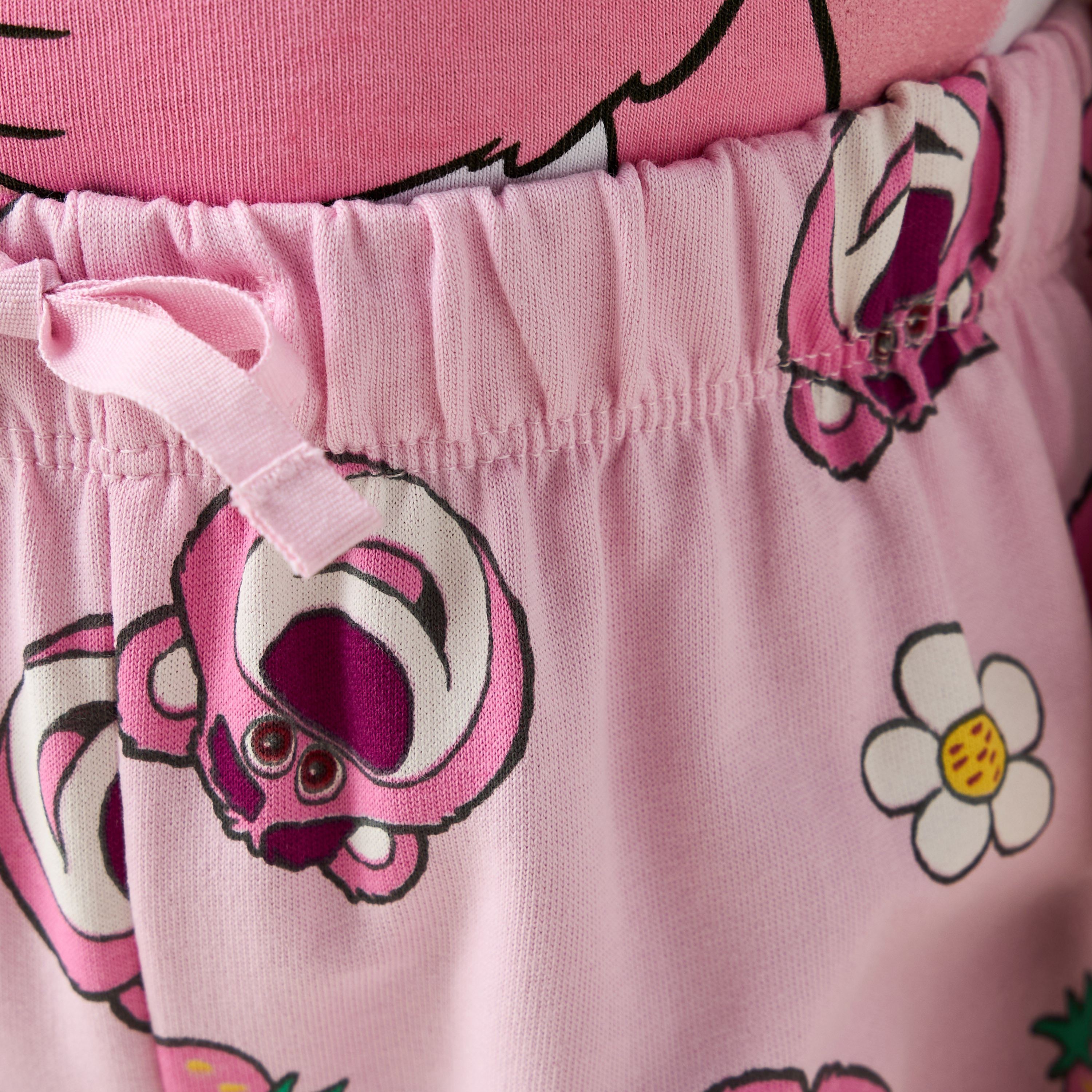 Disney Lotso Print T-shirt and Pyjama Set-girls-clothing-nightwear-image-5