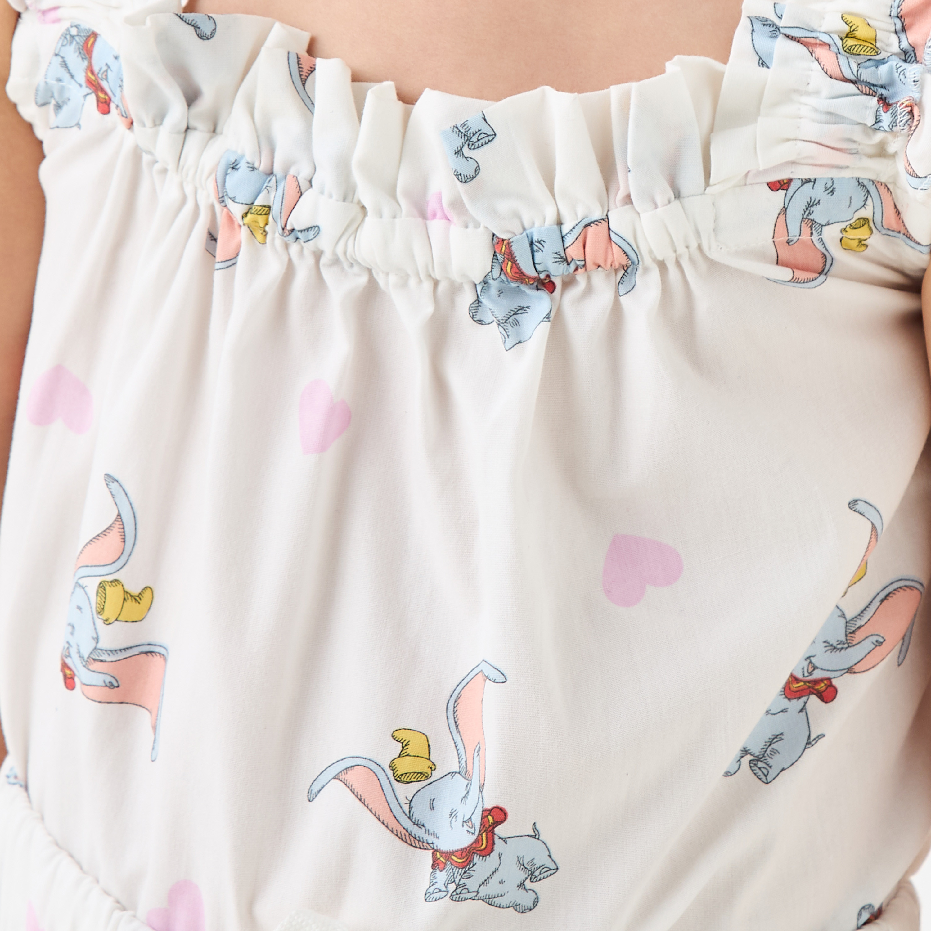 Disney Dumbo Print Top and Pyjama Set-baby-girls-clothing-nightwear-pyjamasets-image-6