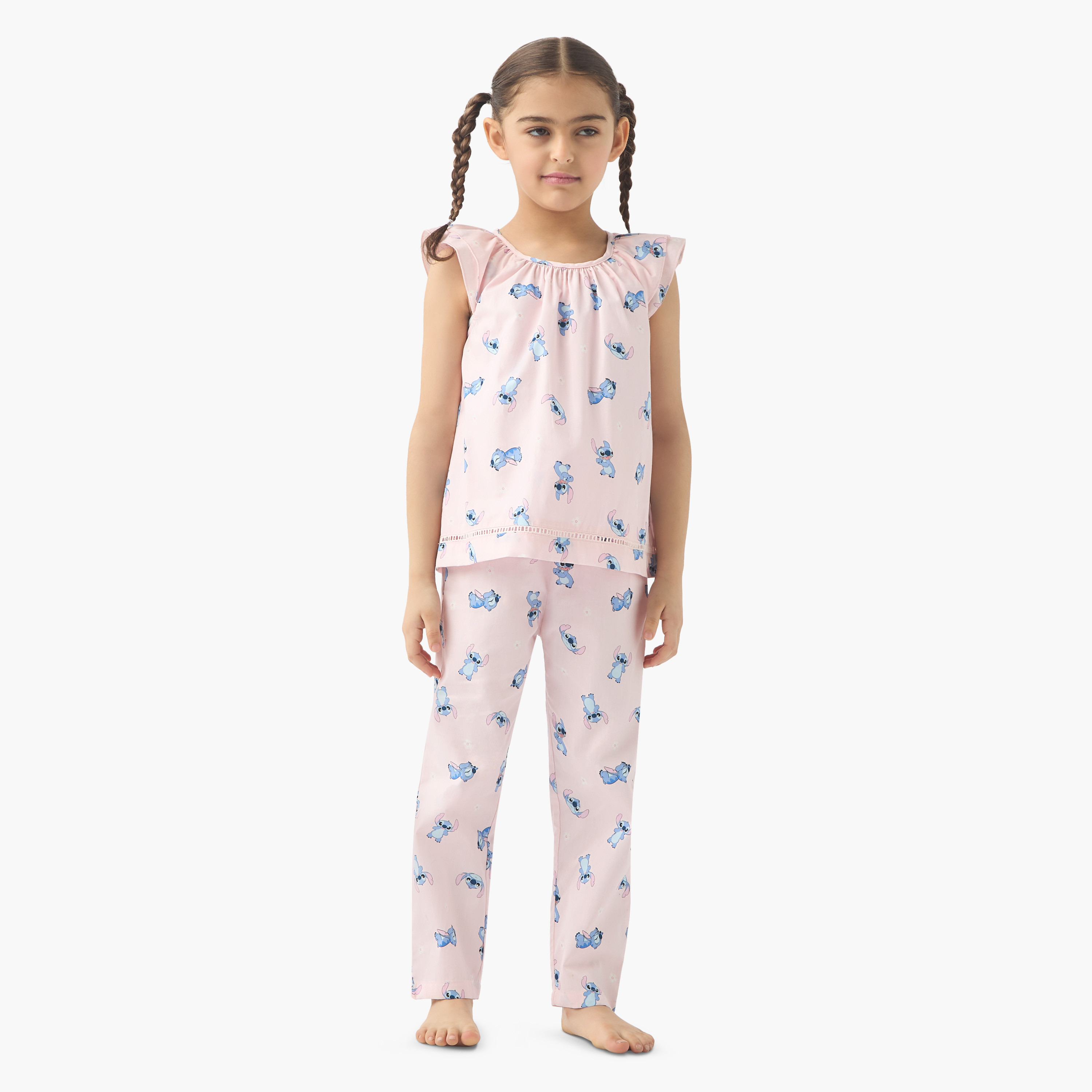 مجموعة بلوزة دون أكمام وبنطلون بيجاما بطبعات من ديزني-girls-clothing-nightwear-image-1