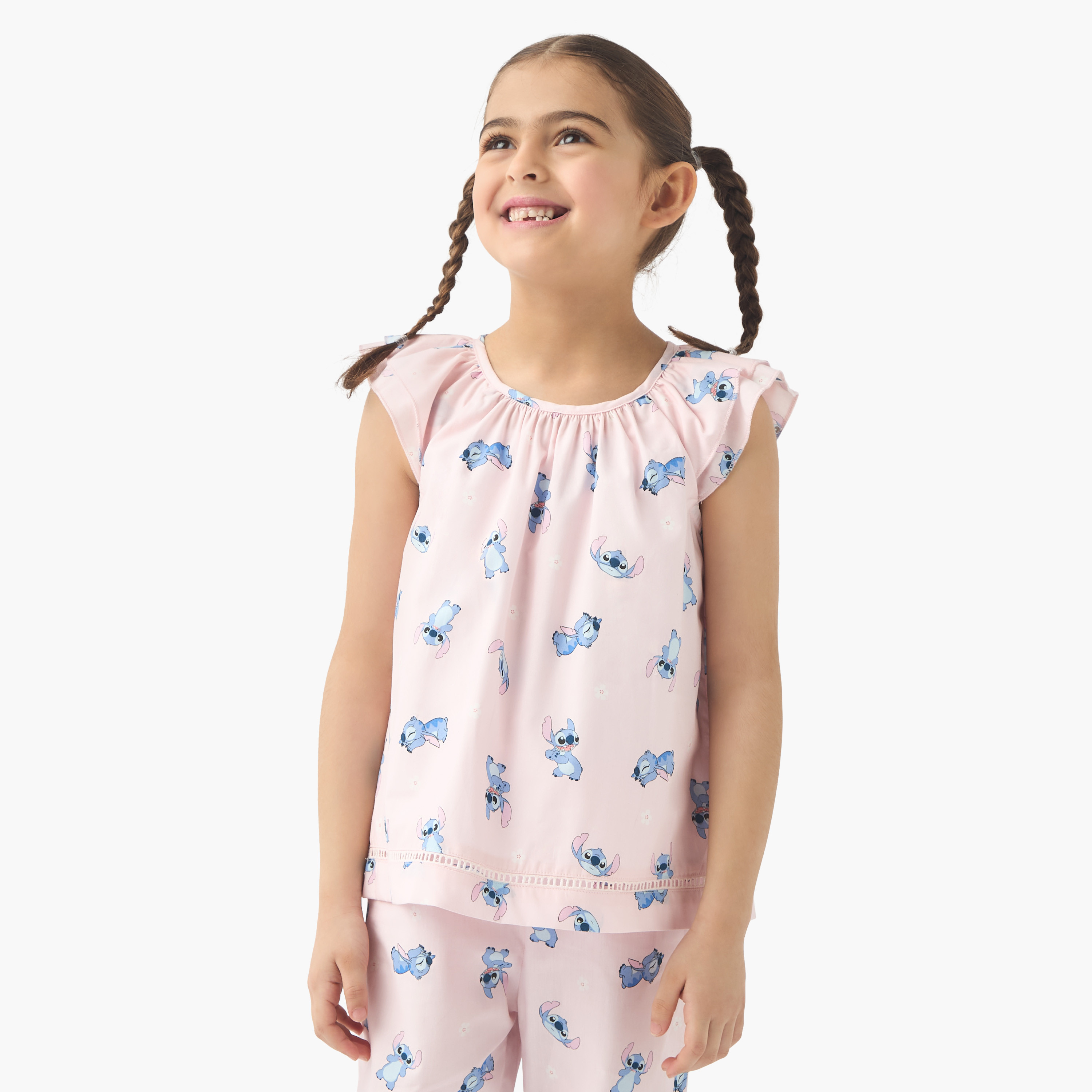 مجموعة بلوزة دون أكمام وبنطلون بيجاما بطبعات من ديزني-girls-clothing-nightwear-image-2