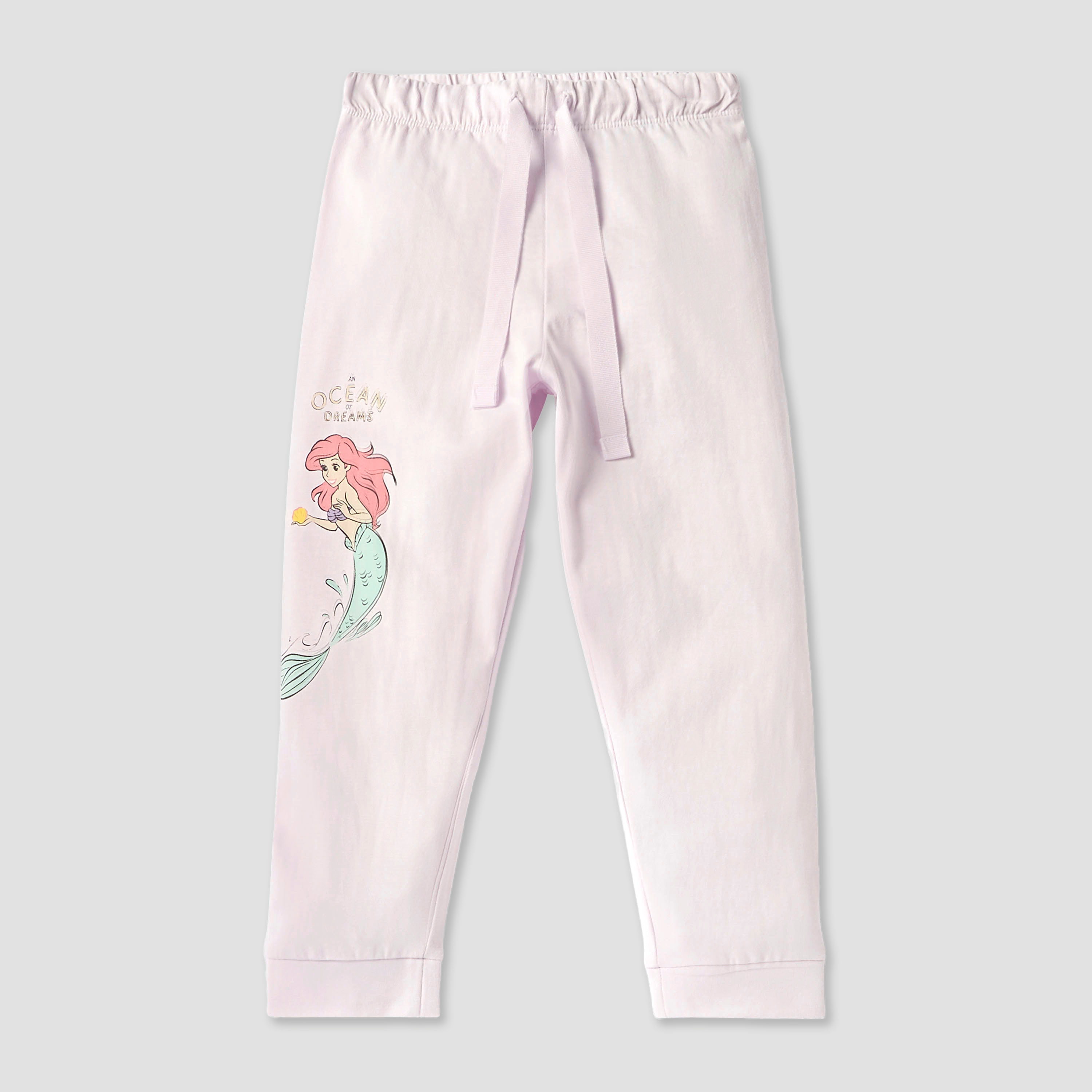 Disney Princess Print T-shirts and Pyjamas - Set of 2-girls-clothing-nightwear-image-5
