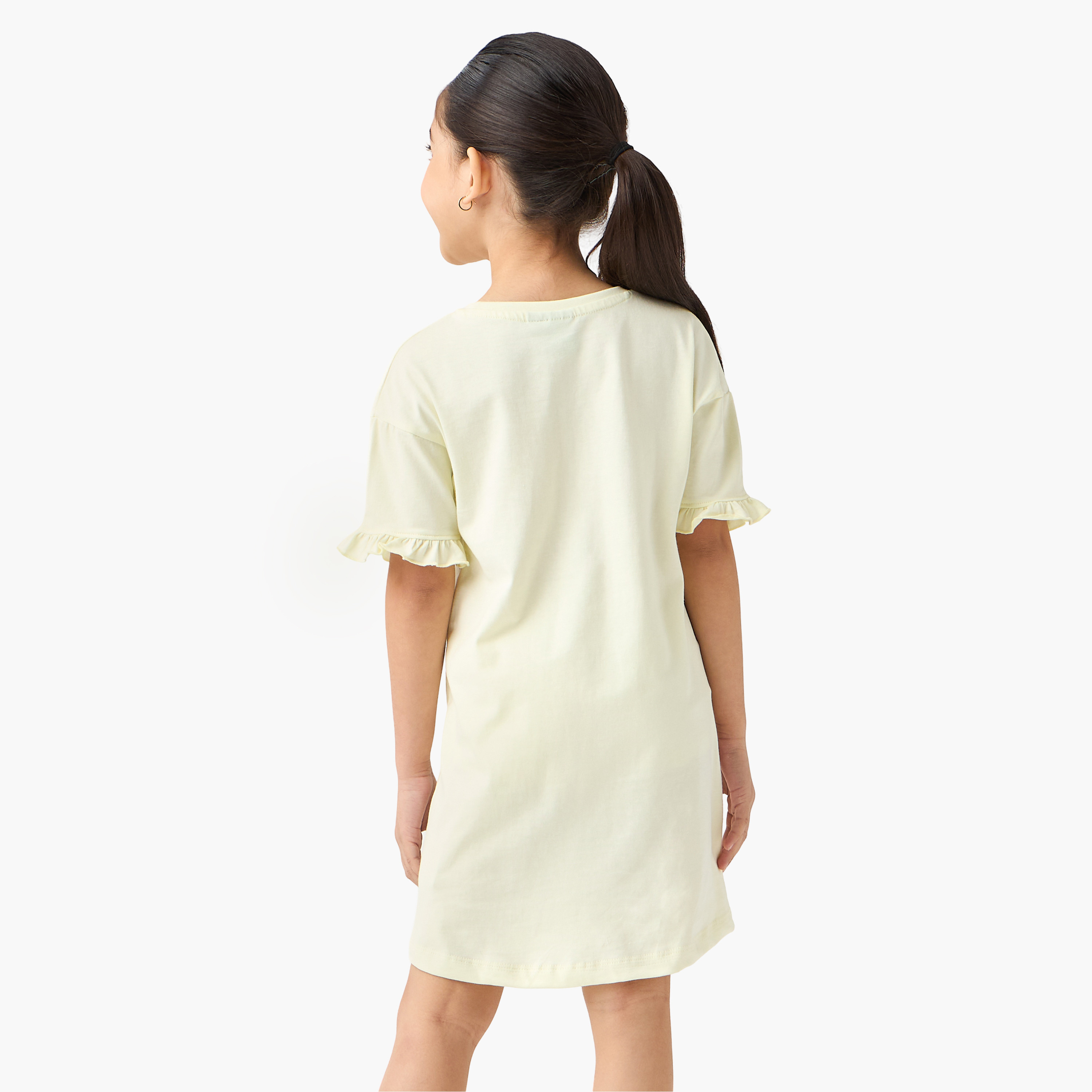 Disney Lilo and Stitch Print Night Dress with Round Neck - Set of 2-girls-clothing-nightwear-image-3