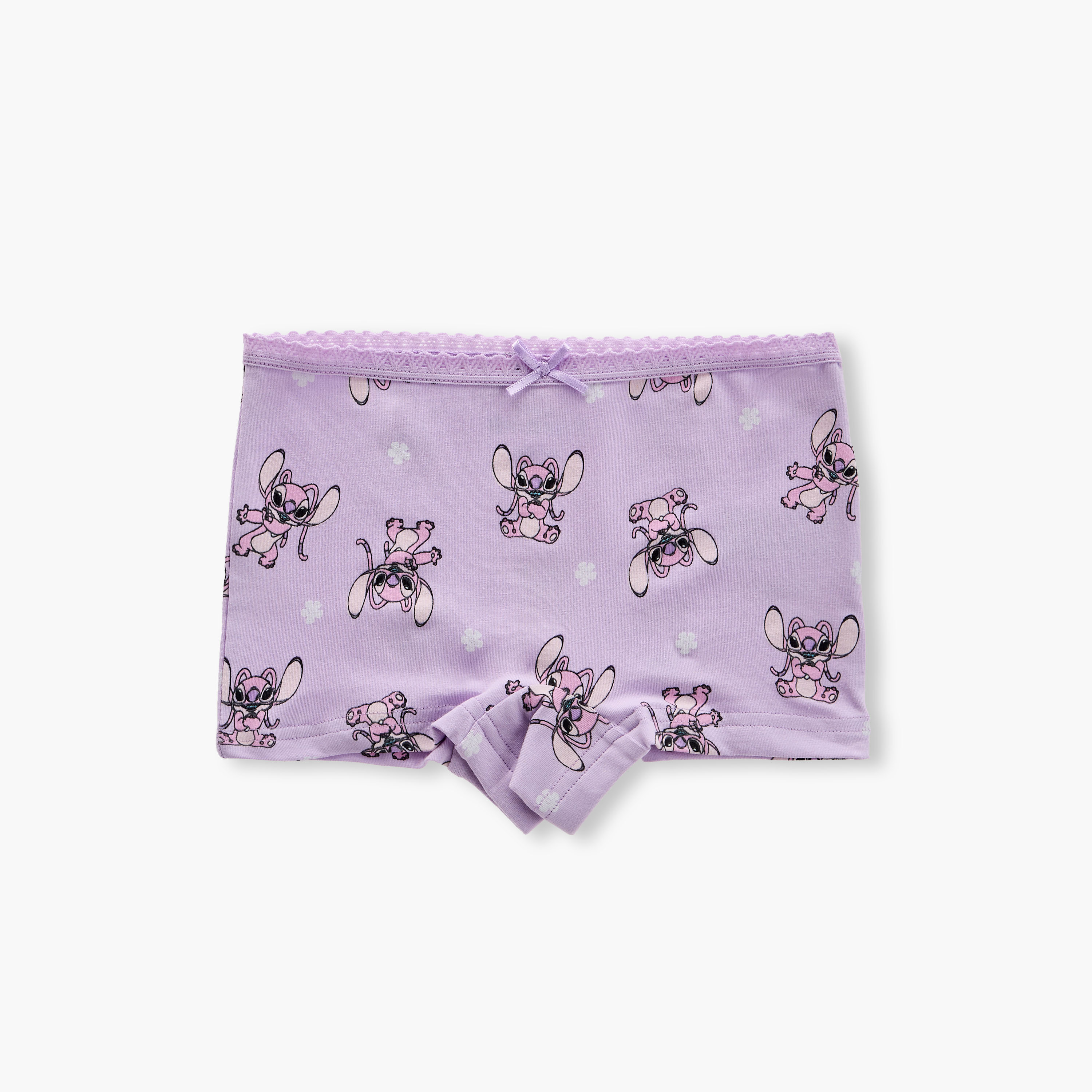 Disney Angel and Stitch Print Boxer Briefs - Set of 3-girls-clothing-innerwear-panties-image-3