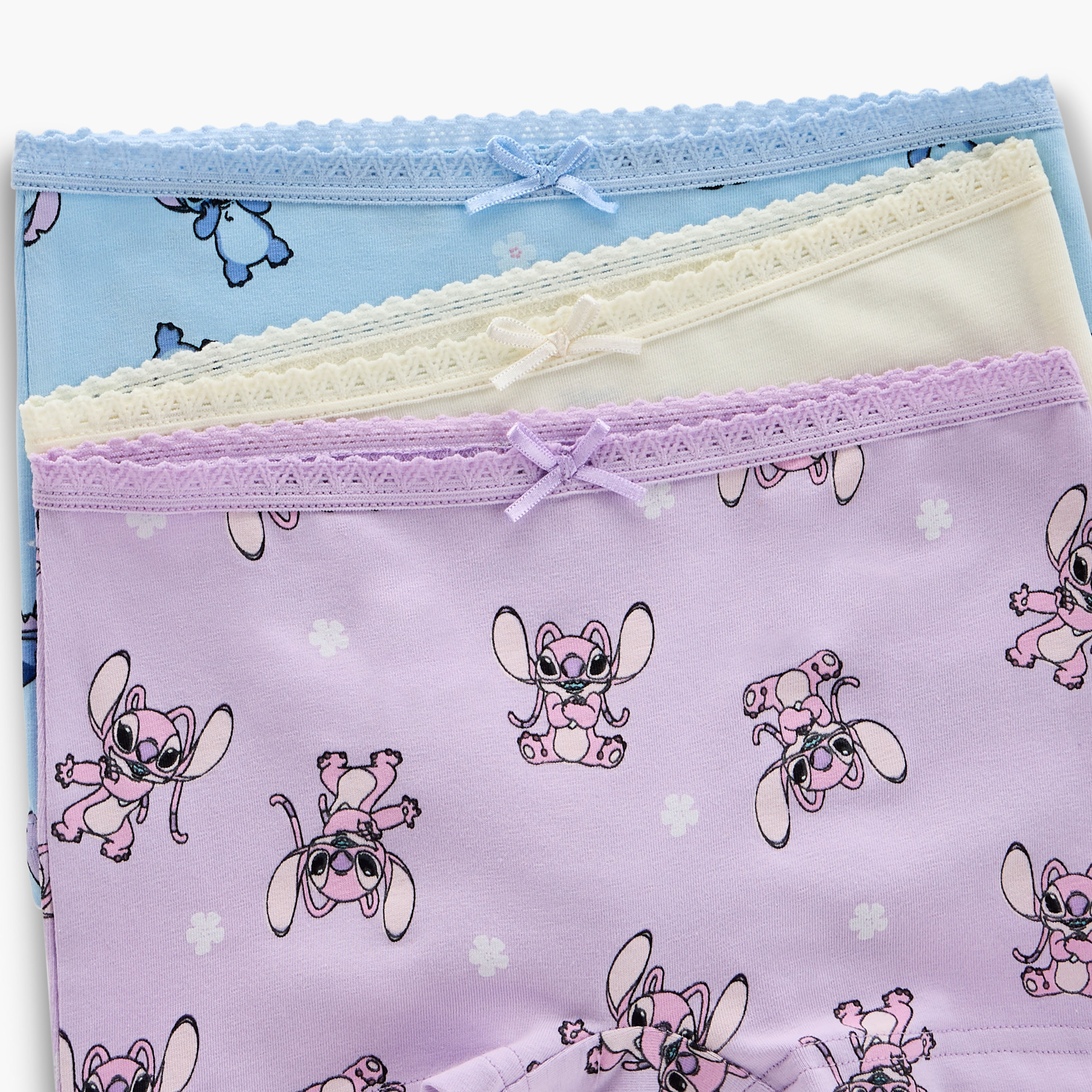 Disney Angel and Stitch Print Boxer Briefs - Set of 3-girls-clothing-innerwear-panties-image-5