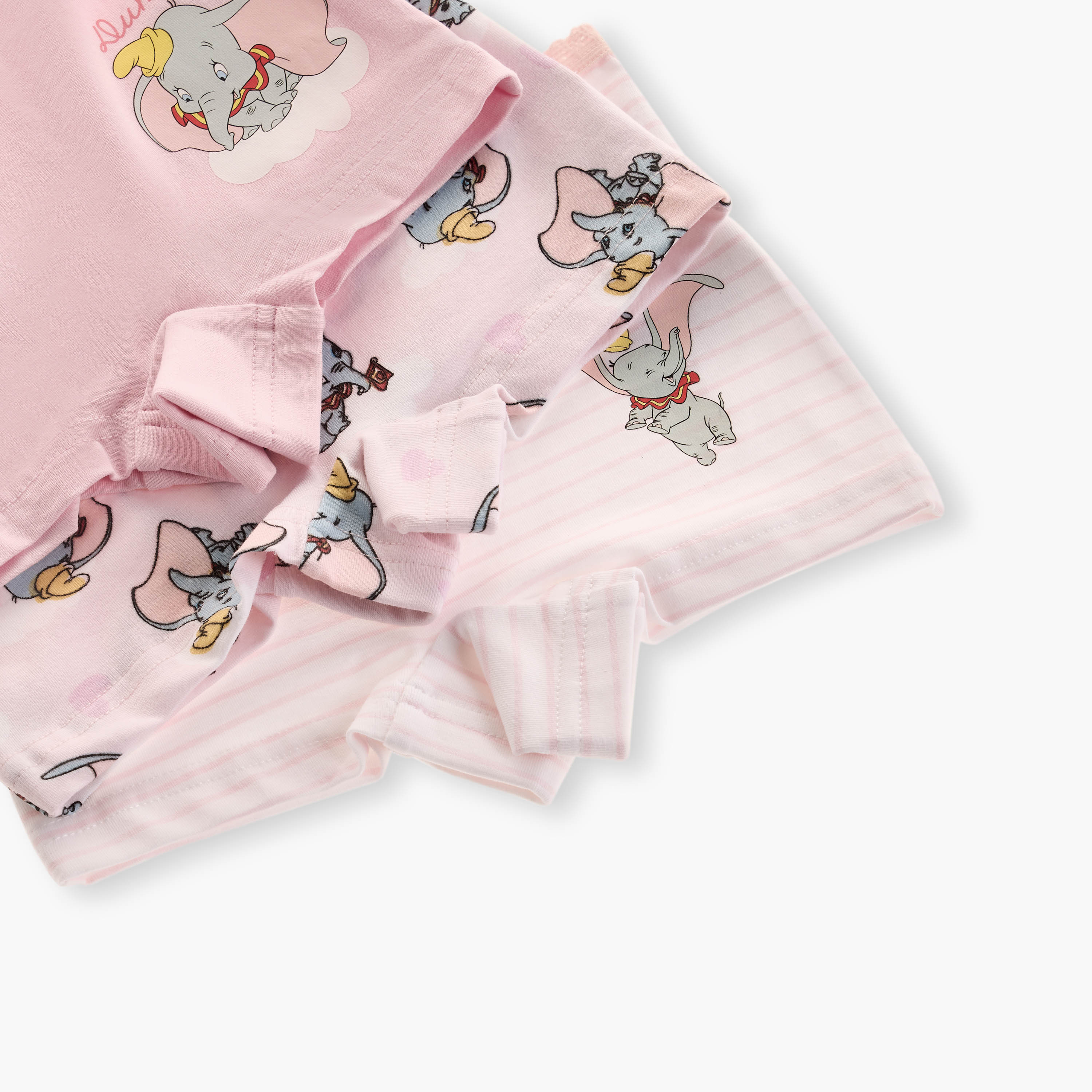 طقم سراويل بوكسر داخلية بتفاصيل فيونكة وطبعات دومبو من جونيورز عدد 3-baby-girls-clothing-innerwear-image-1