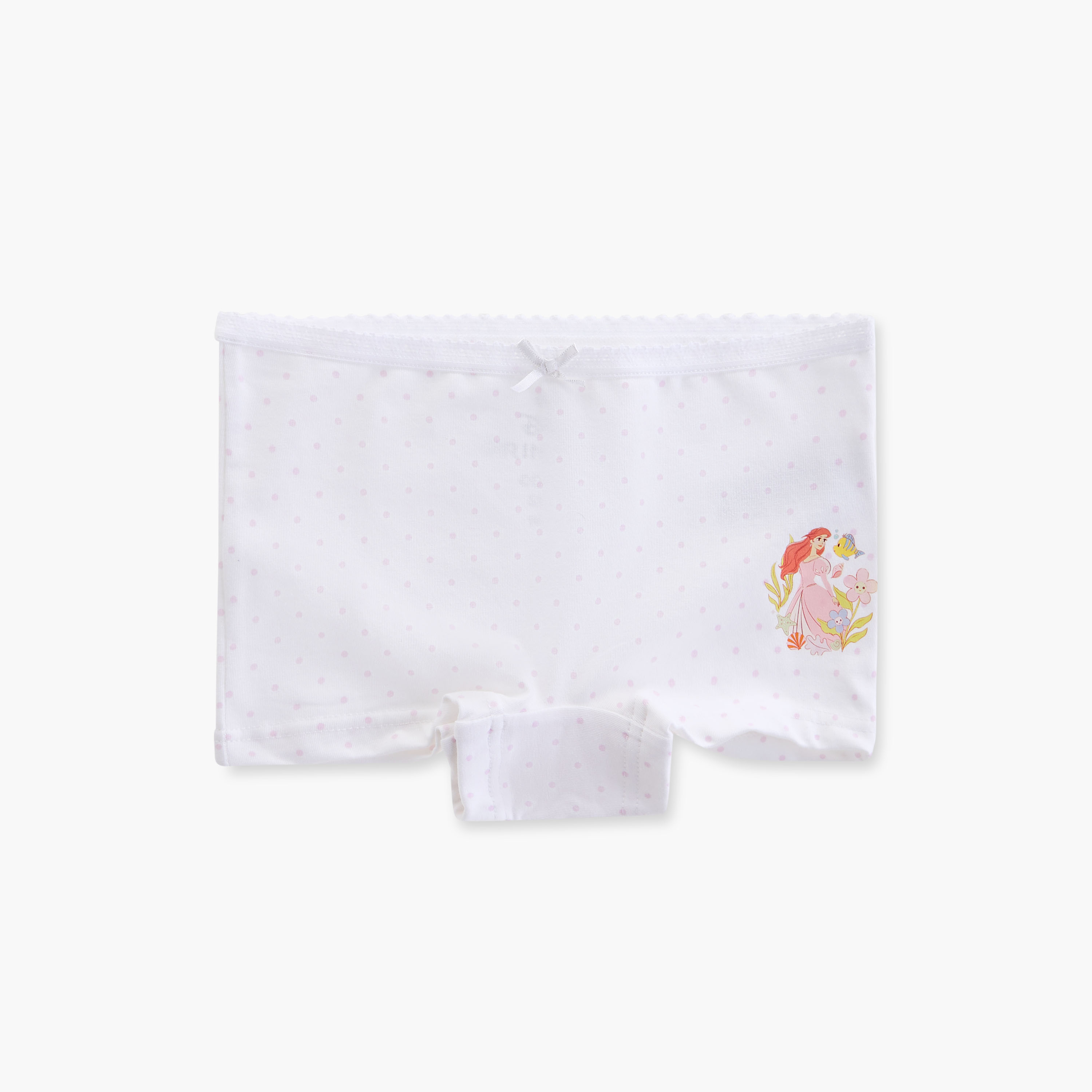 Disney Princess Print Boyshorts with Elasticated Waistband - Set of 3-girls-clothing-innerwear-panties-image-2