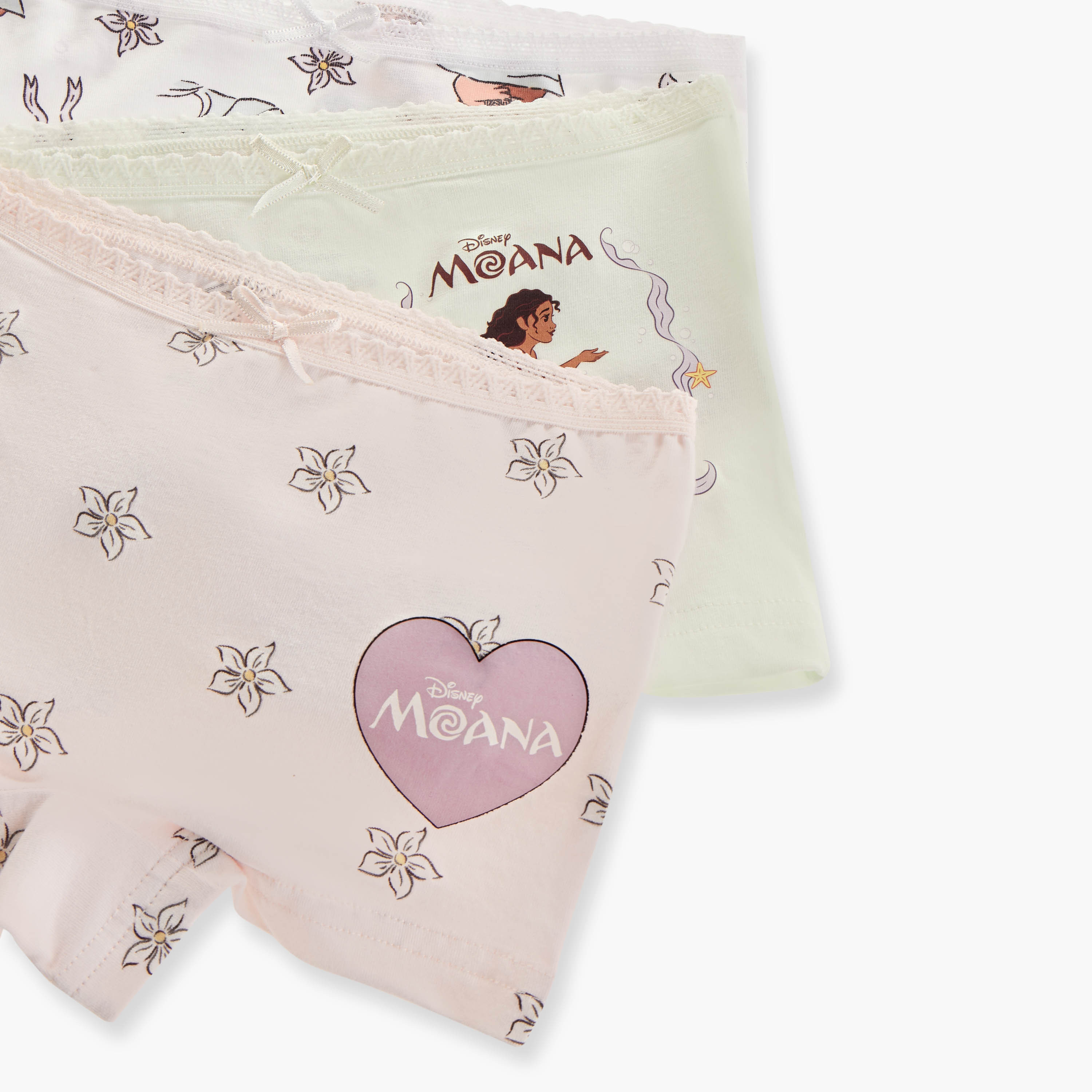 Disney Moana Print Boxer Briefs with Bow Detail - Set of 3-girls-clothing-innerwear-panties-image-5