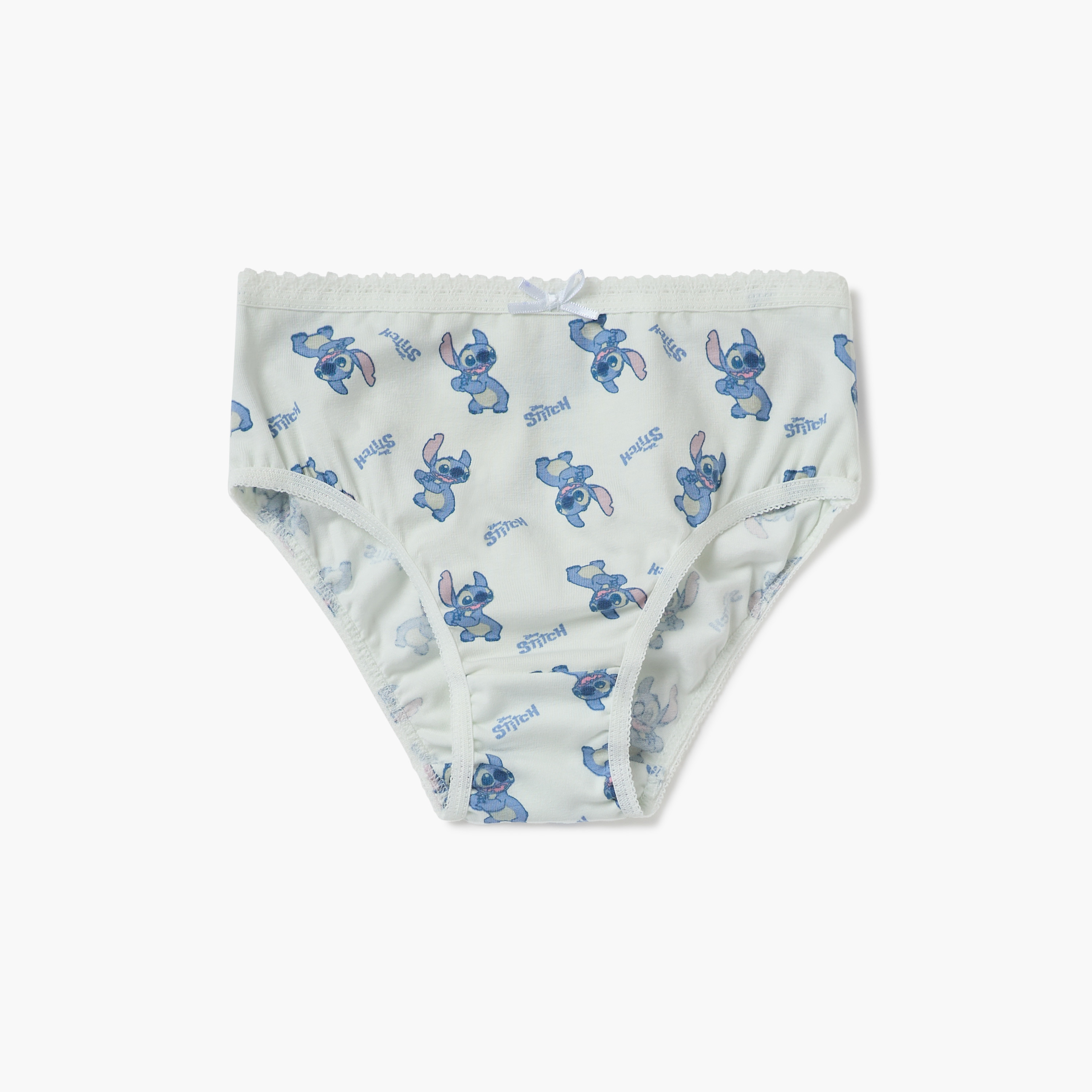 Disney Stitch Print Briefs with Elasticated Waistband - Set of 3-girls-clothing-innerwear-panties-image-4