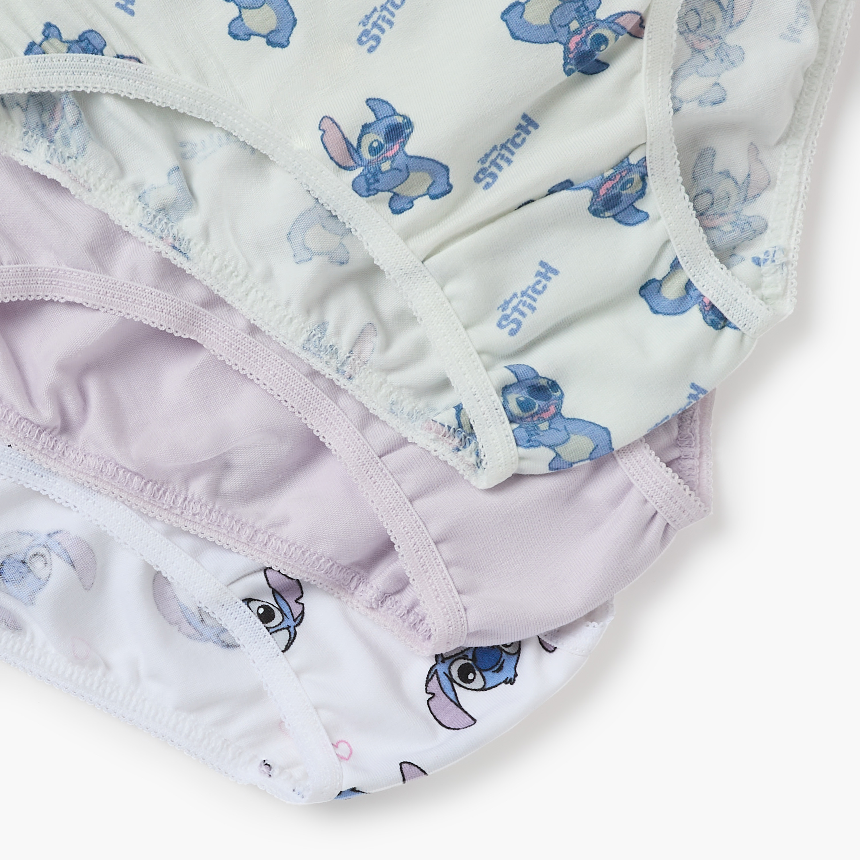 Disney Stitch Print Briefs with Elasticated Waistband - Set of 3-girls-clothing-innerwear-panties-image-6