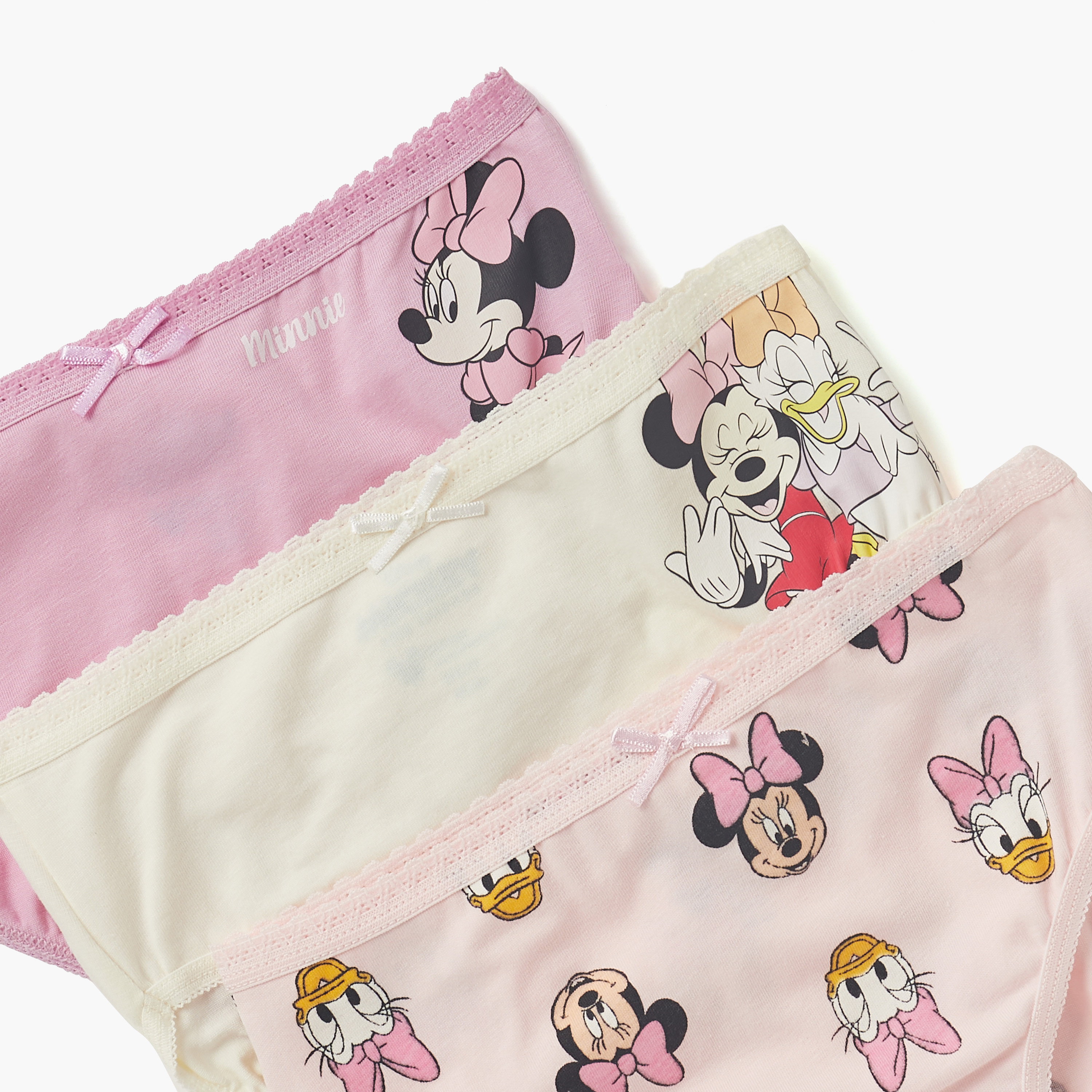 Disney Minnie Mouse and Daisy Duck Print Briefs - Set of 3-girls-clothing-innerwear-panties-image-5