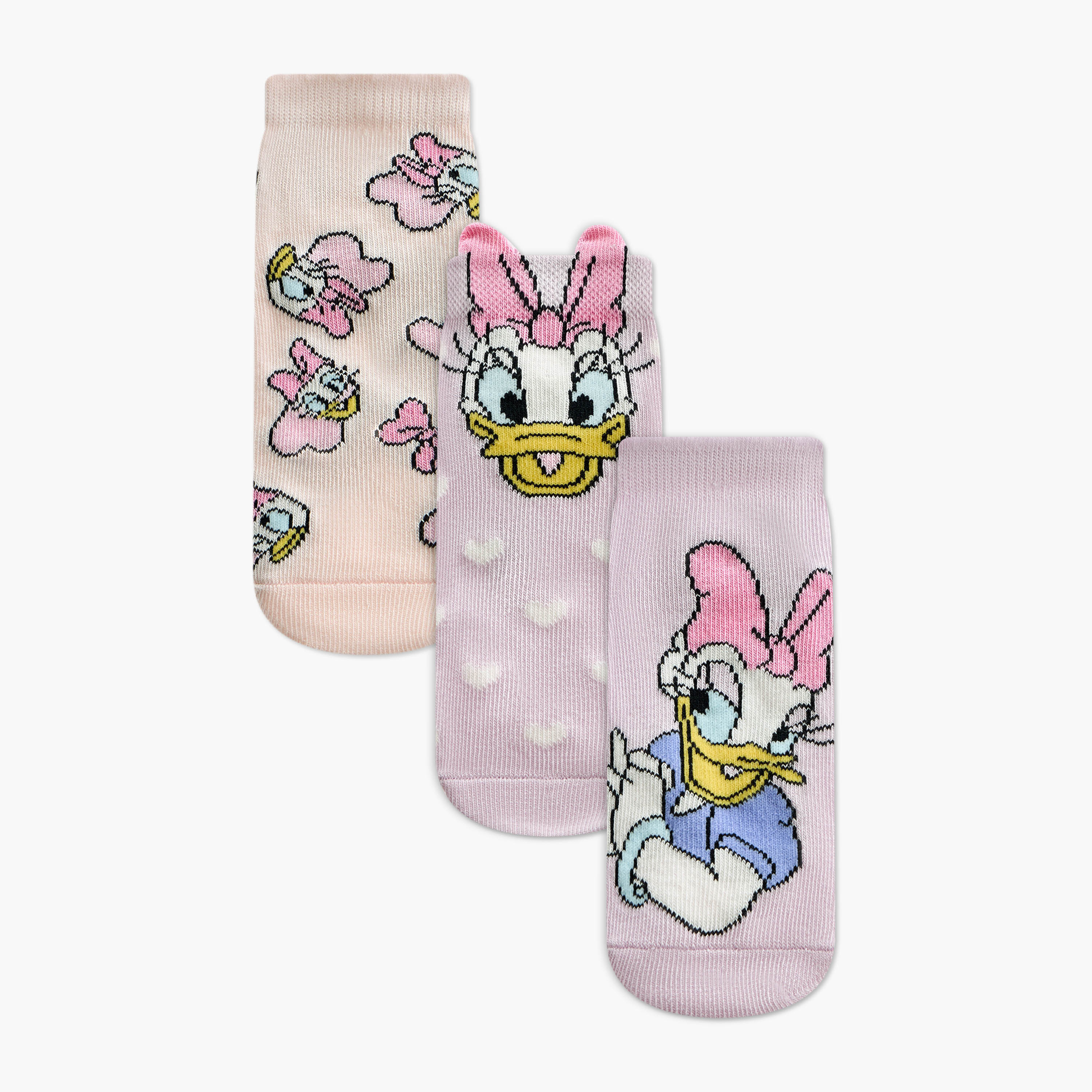 طقم جوارب 3 أزواج بطول الكاحل وبطبعات من ديزني-baby-girls-accessories-socks-image-4