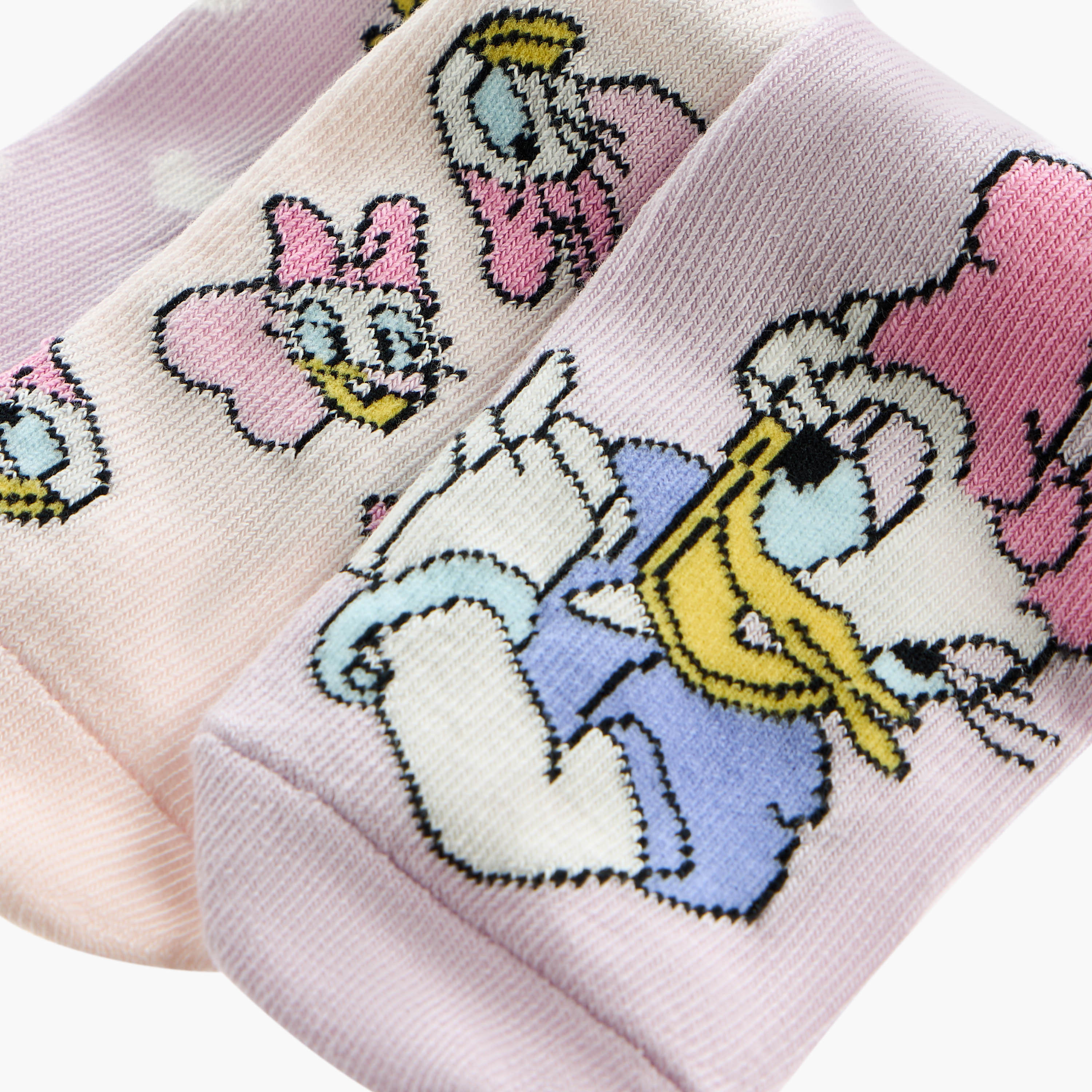 طقم جوارب 3 أزواج بطول الكاحل وبطبعات من ديزني-baby-girls-accessories-socks-image-2