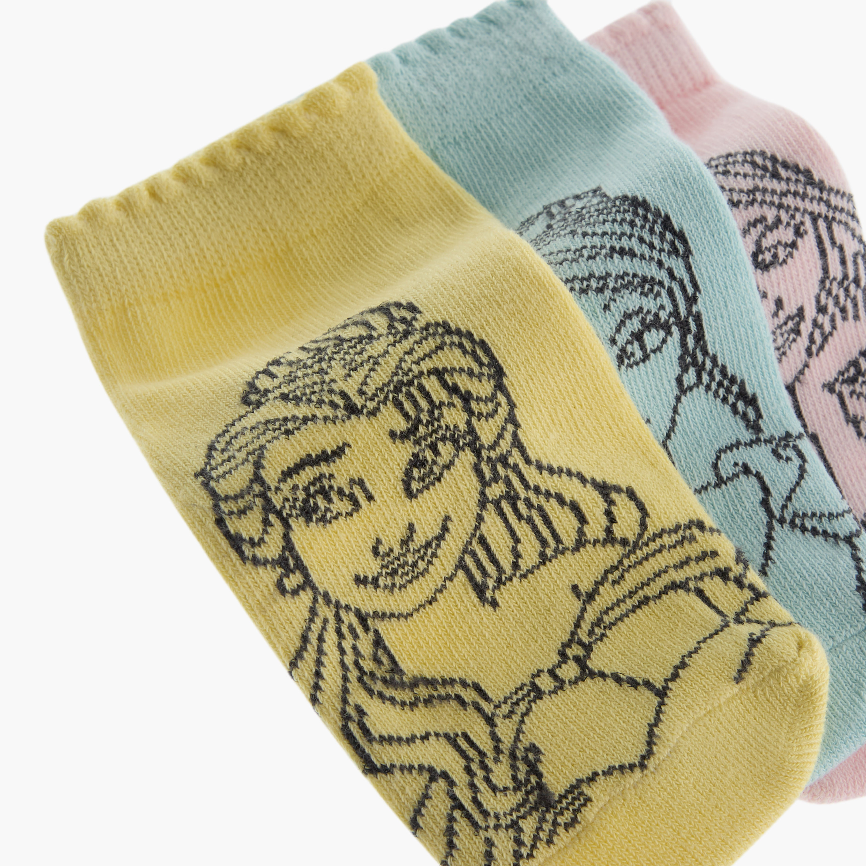 Disney Printed Ankle Length Socks - Set of 3-baby-girls-accessories-socks-image-4