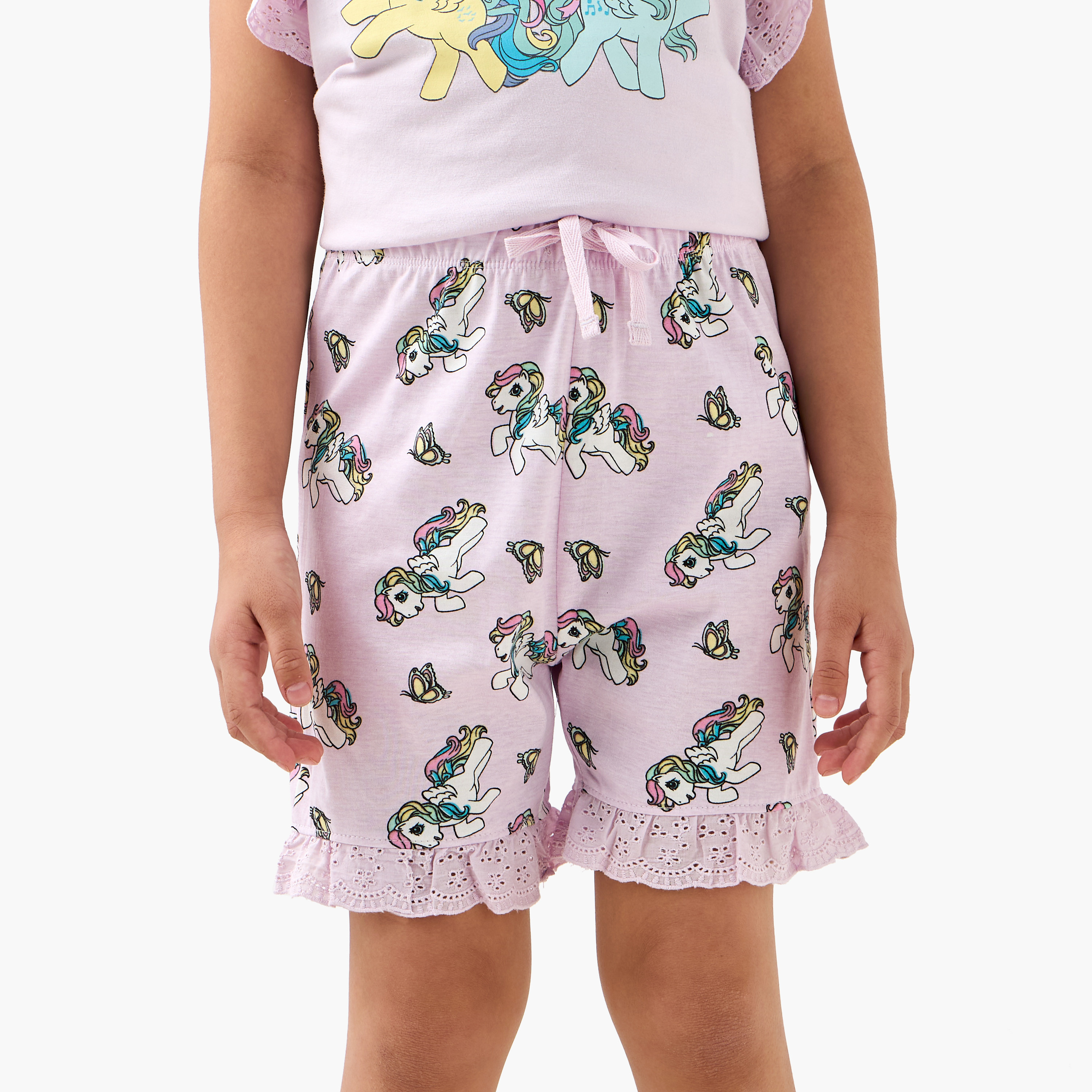 Hasbro My Little Pony Print T-shirt and Pyjama Set-baby-girls-clothing-nightwear-pyjamasets-image-3