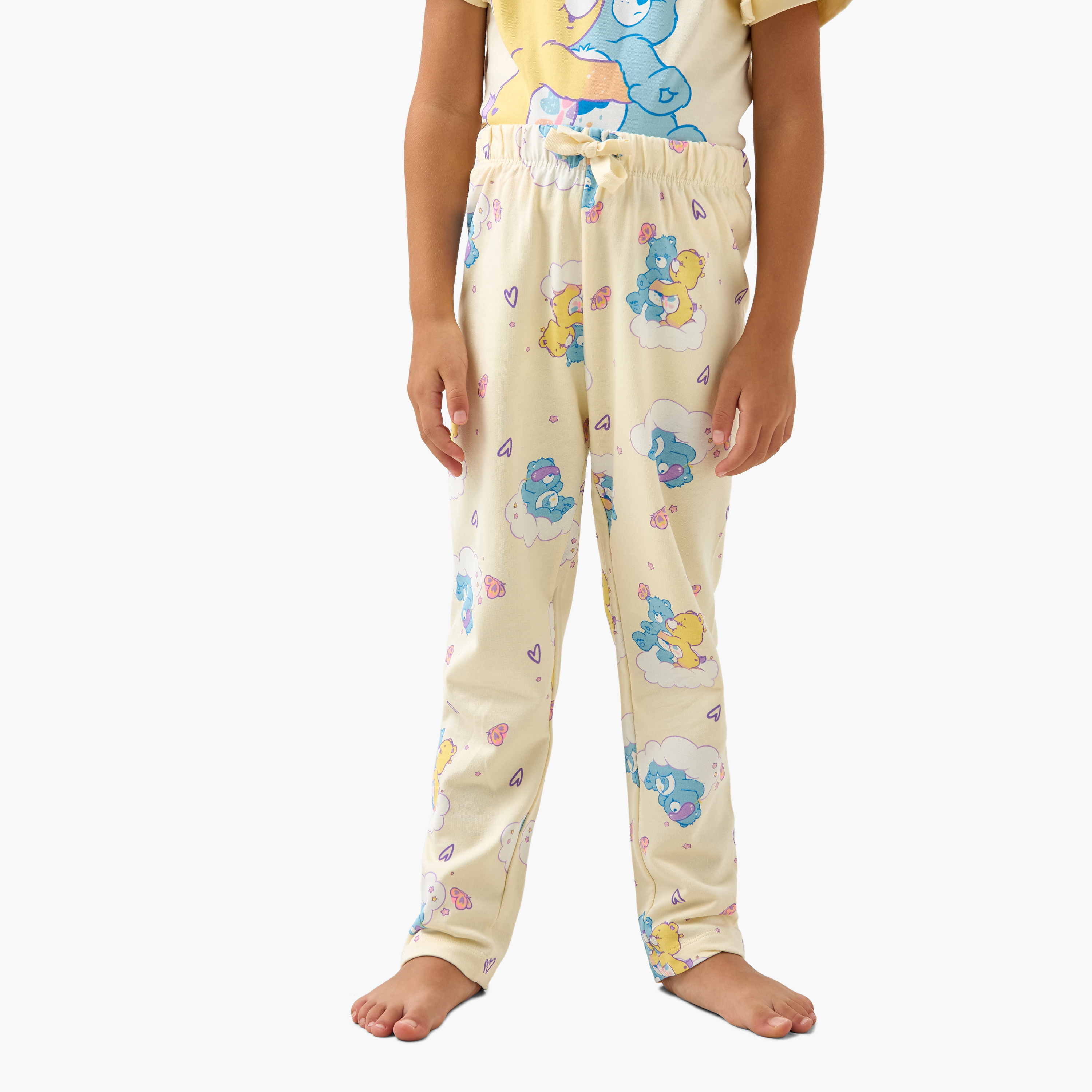 Cloud Co Care Bear Print T-shirt and Pyjama Set-baby-girls-clothing-nightwear-pyjamasets-image-3