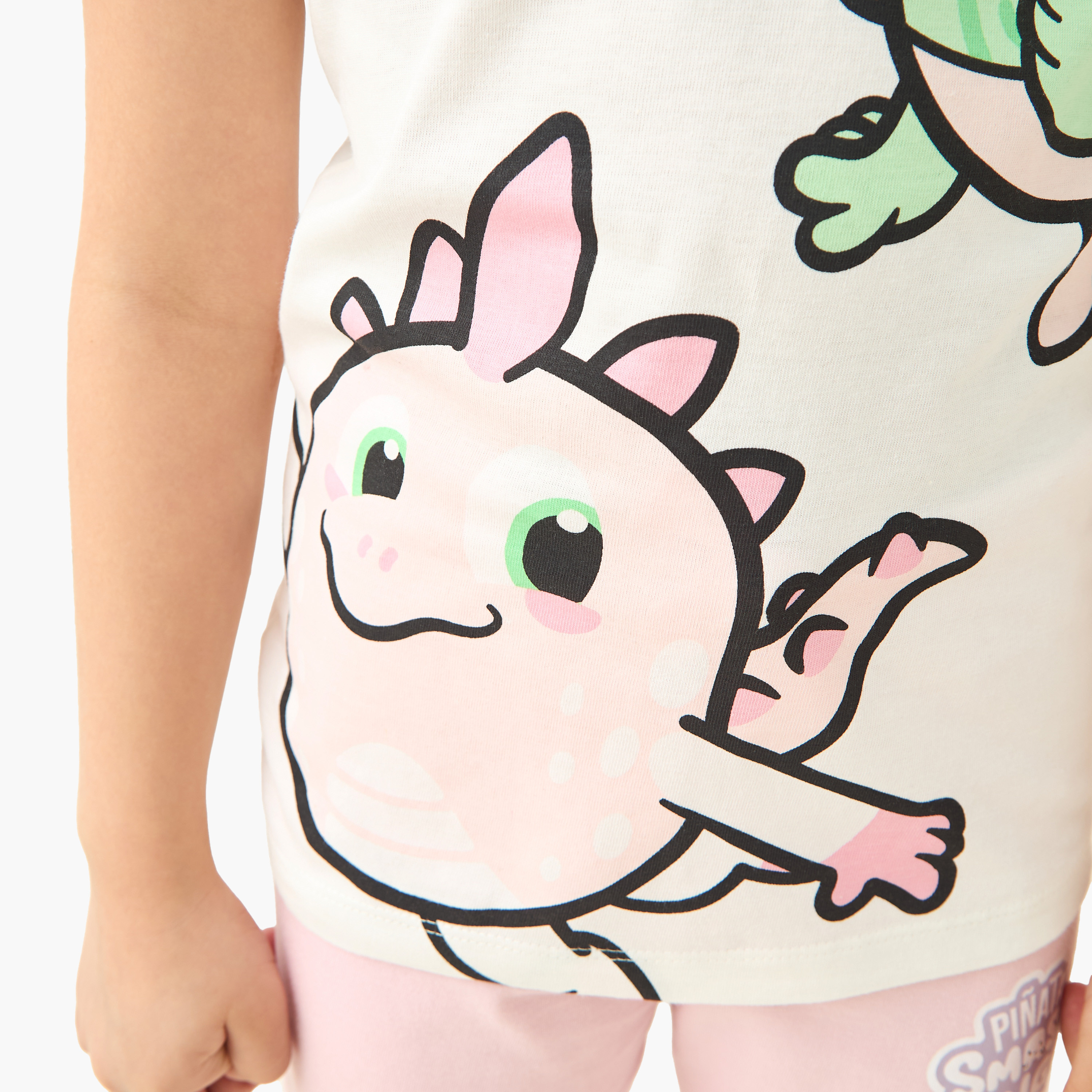 Pinata Smashlings Print T-shirt and Pyjamas - Set of 2-girls-clothing-nightwear-image-7